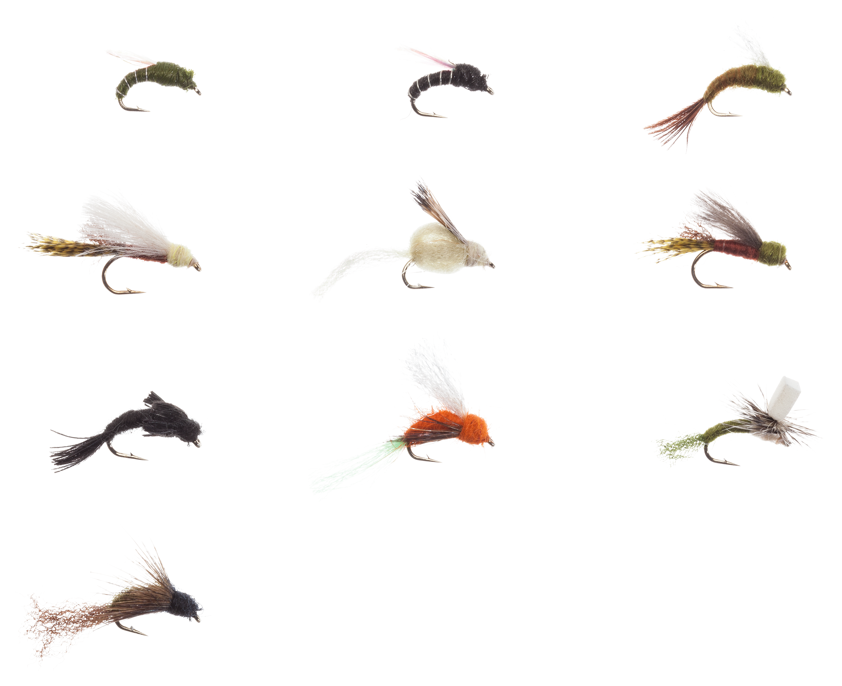 WHITE RIVER FLY SHOP 10-Piece Classic Emergers Fly Assortment
