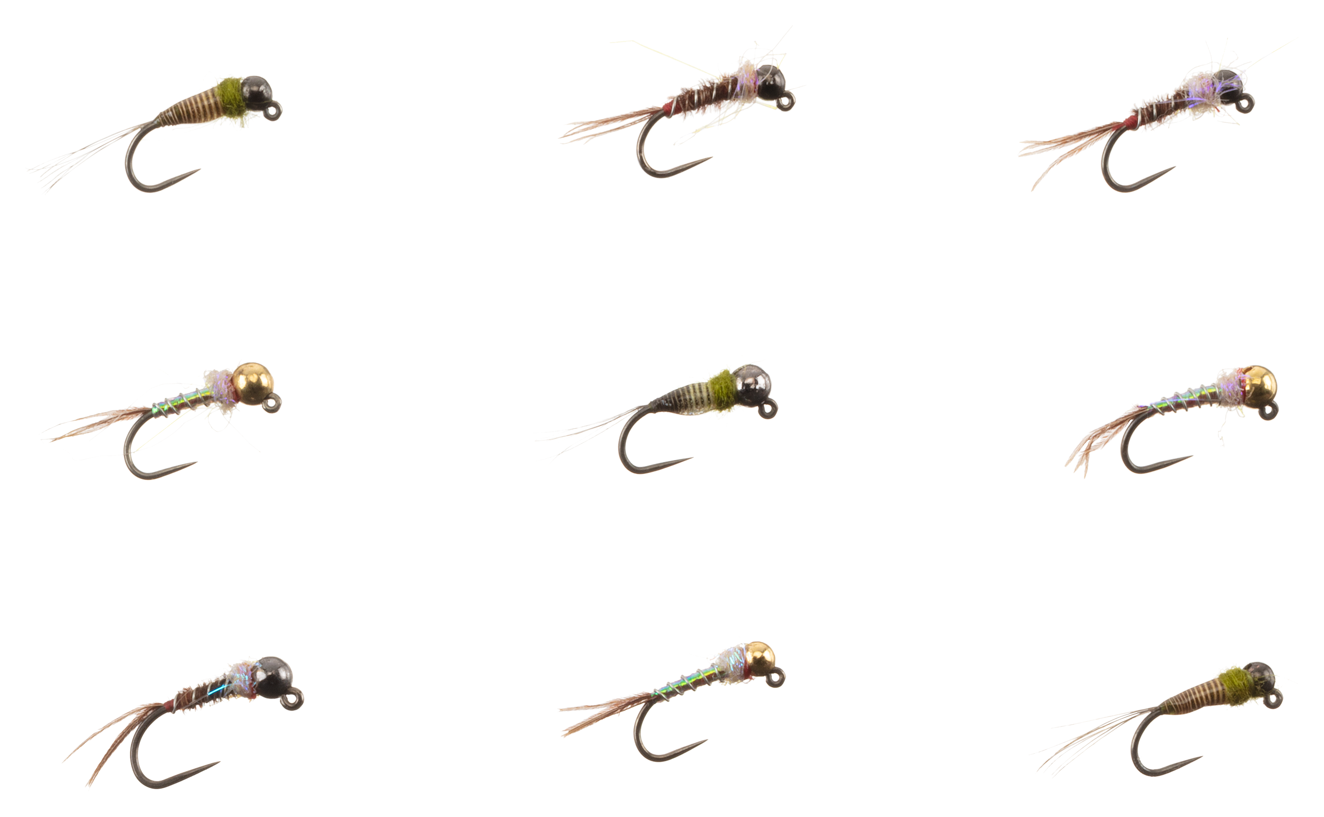 WHITE RIVER FLY SHOP Classic Frenchie Euro Nymph Fly Assortment