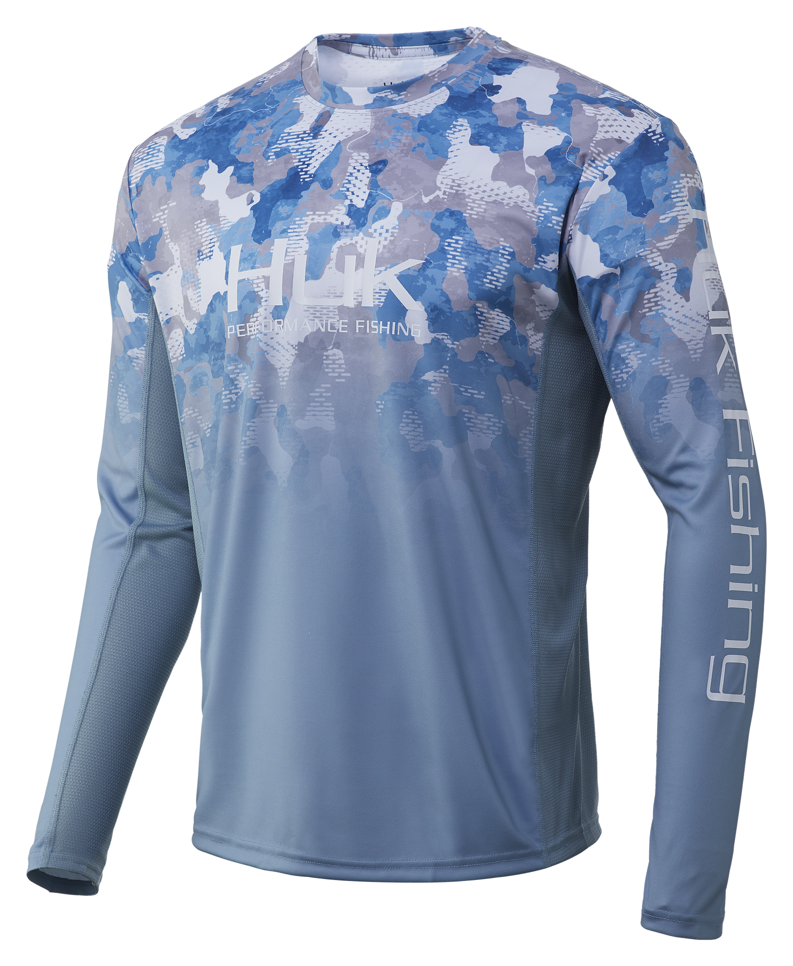 Huk Icon x Pocket Long-Sleeve Shirt - Men's Crystal Blue M