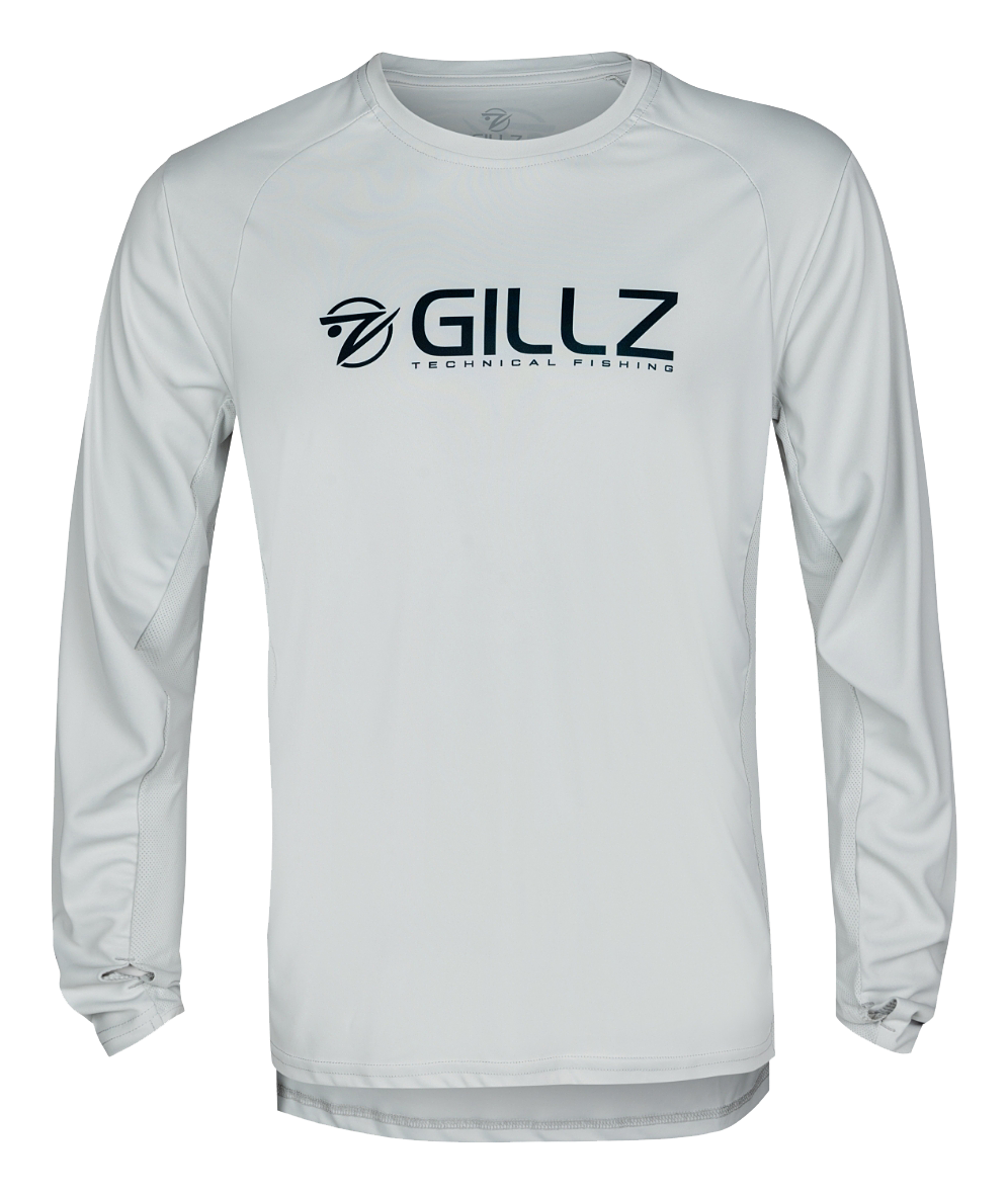 Gillz Pro Series UV Long-Sleeve Shirt for Men - Glacier Gray - L