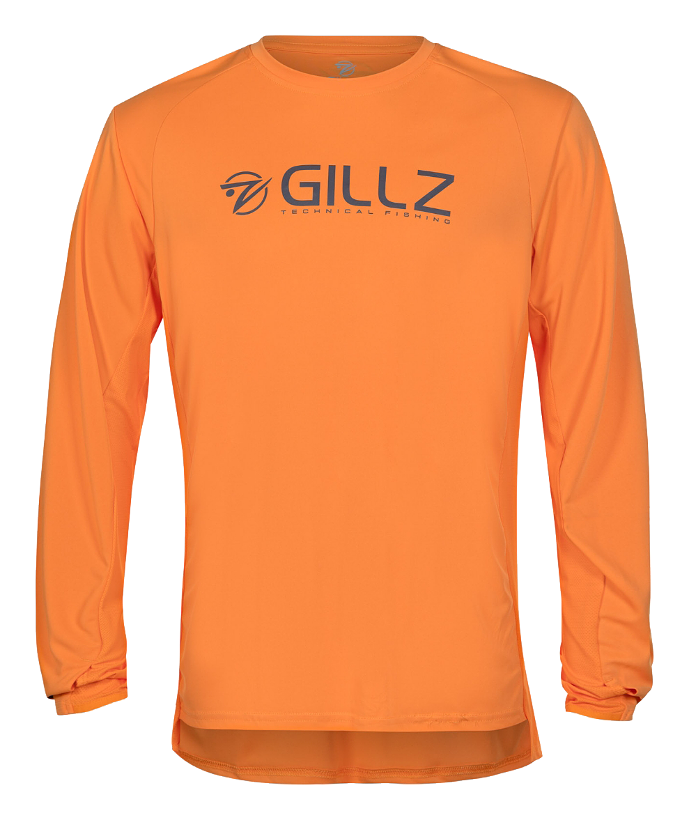 Image of Gillz Pro Series UV Long-Sleeve Shirt for Men - Sun Orange - S