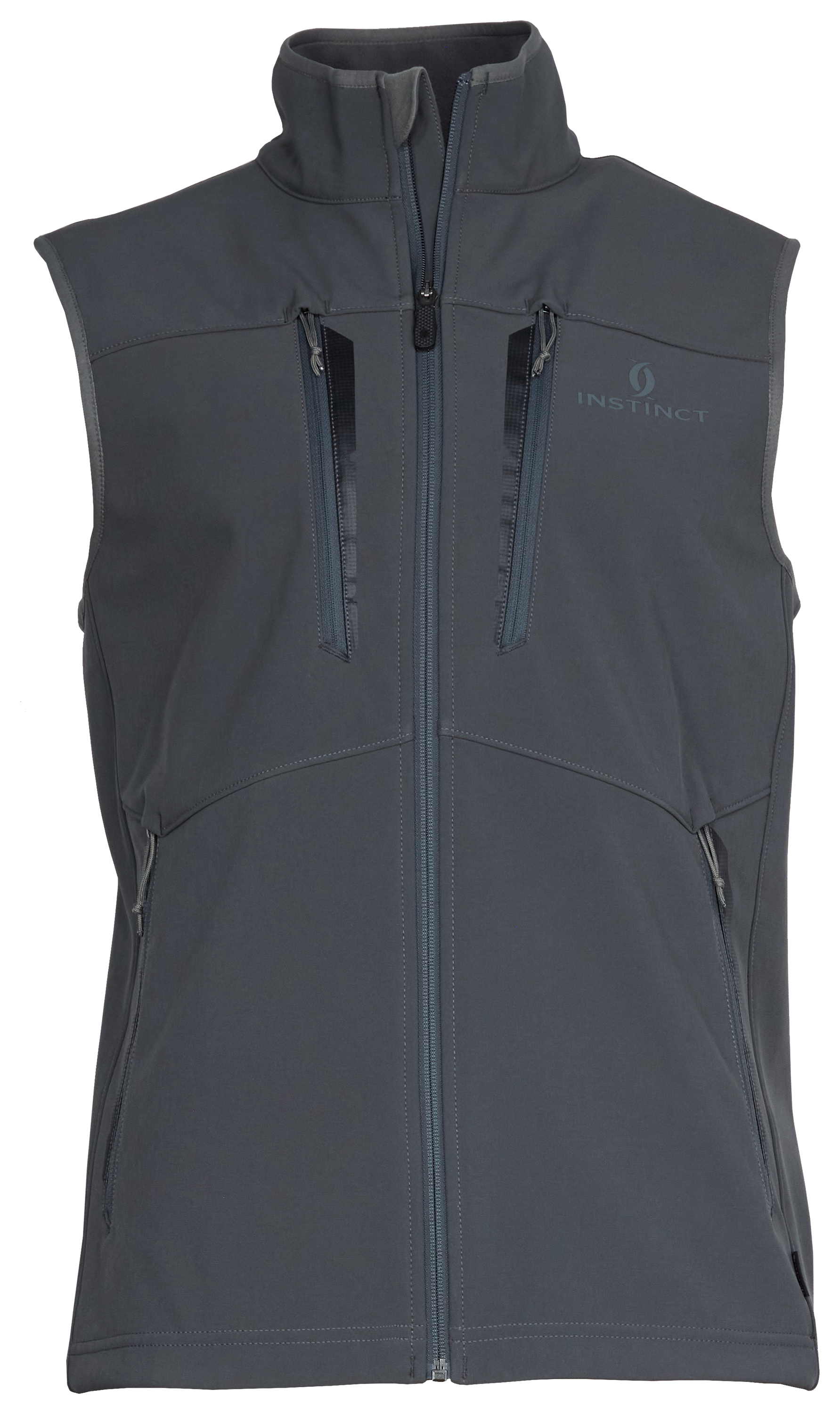 Cabelas Instinct Fanin Soft-Shell Vest with SCENTINEL for Men - Flint - L - 100784849-3229806 - Hunting and Fishing Vests Perfect for protection from the elements in lightw sku 100784849-3229806