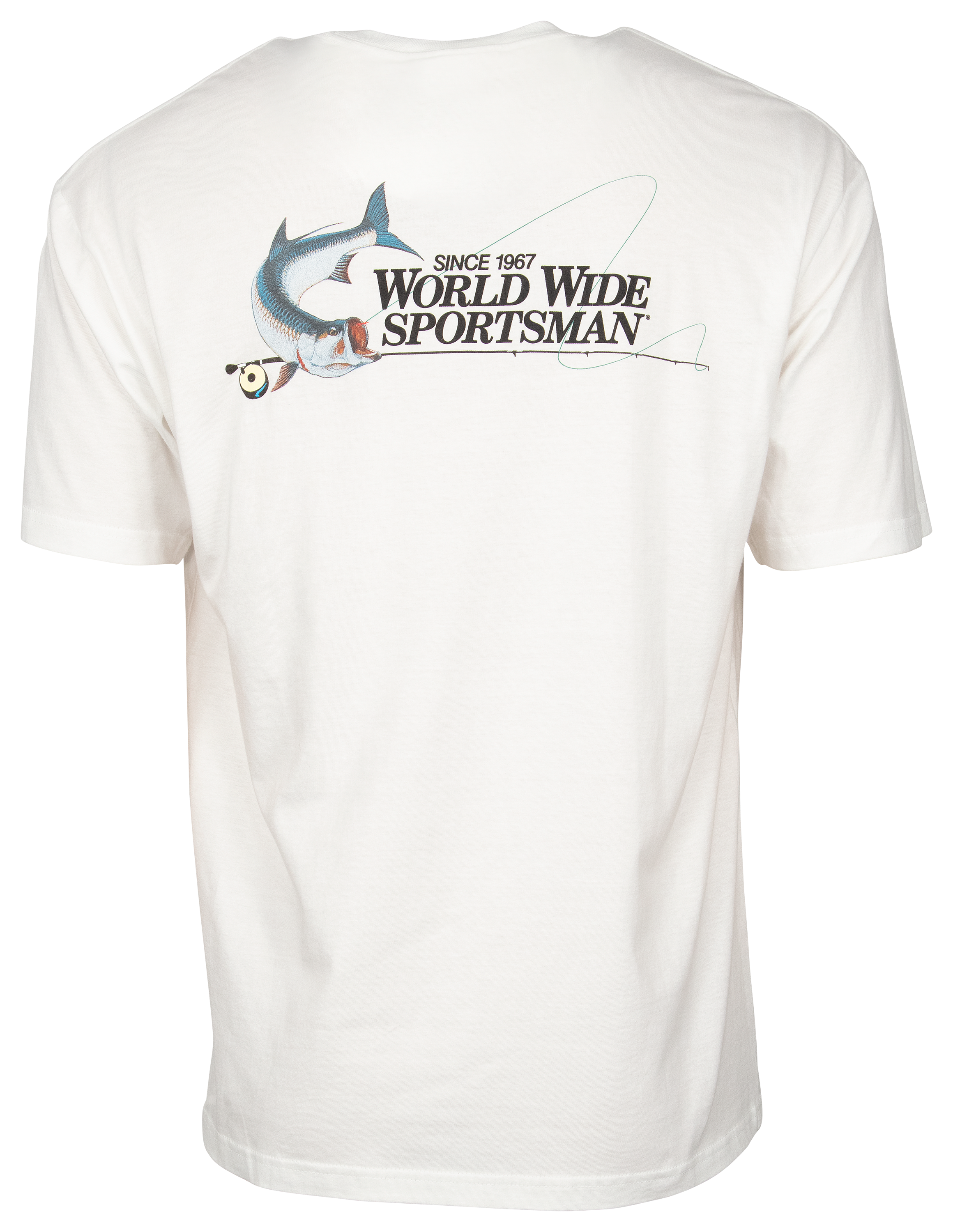 World Wide Sportsman Logo Graphic Short-Sleeve T-Shirt for Men - White - 2XL