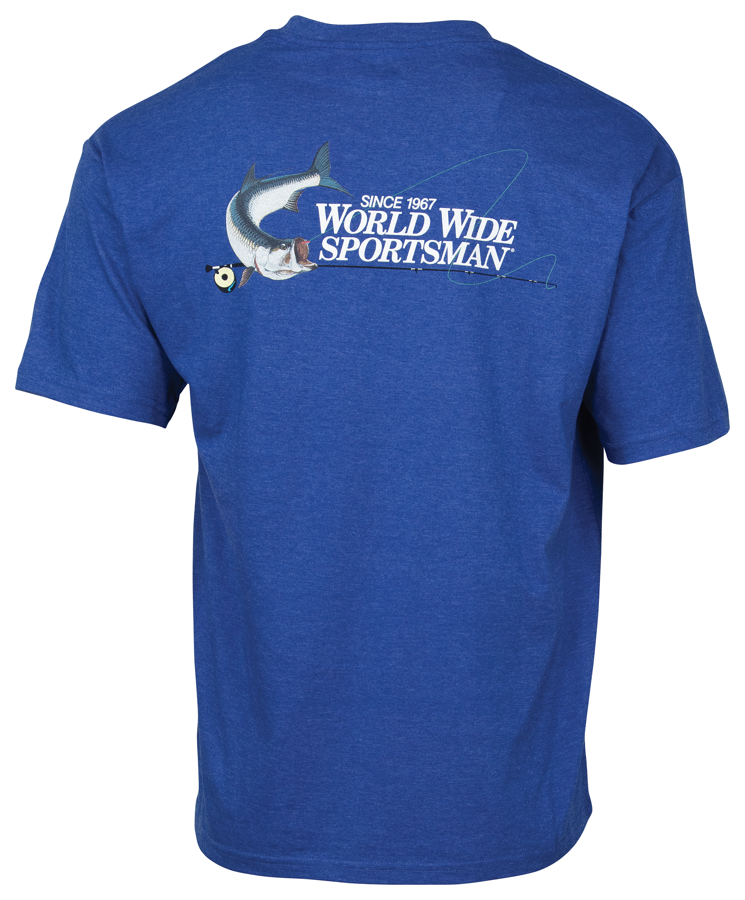 World Wide Sportsman Logo Graphic Short-Sleeve T-Shirt for Men - Royal Blue - L