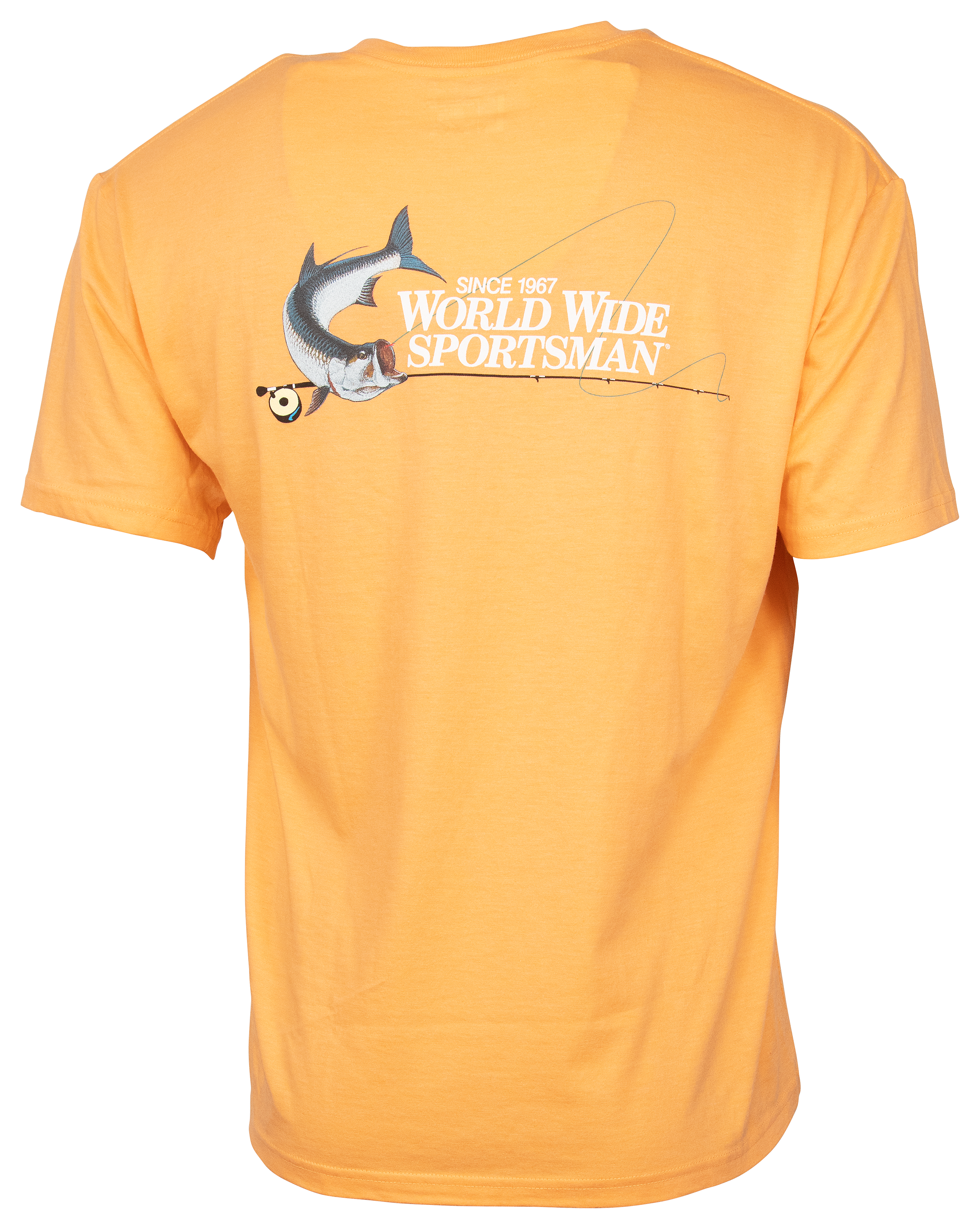 World Wide Sportsman Logo Graphic Short-Sleeve T-Shirt for Men - Papaya - L