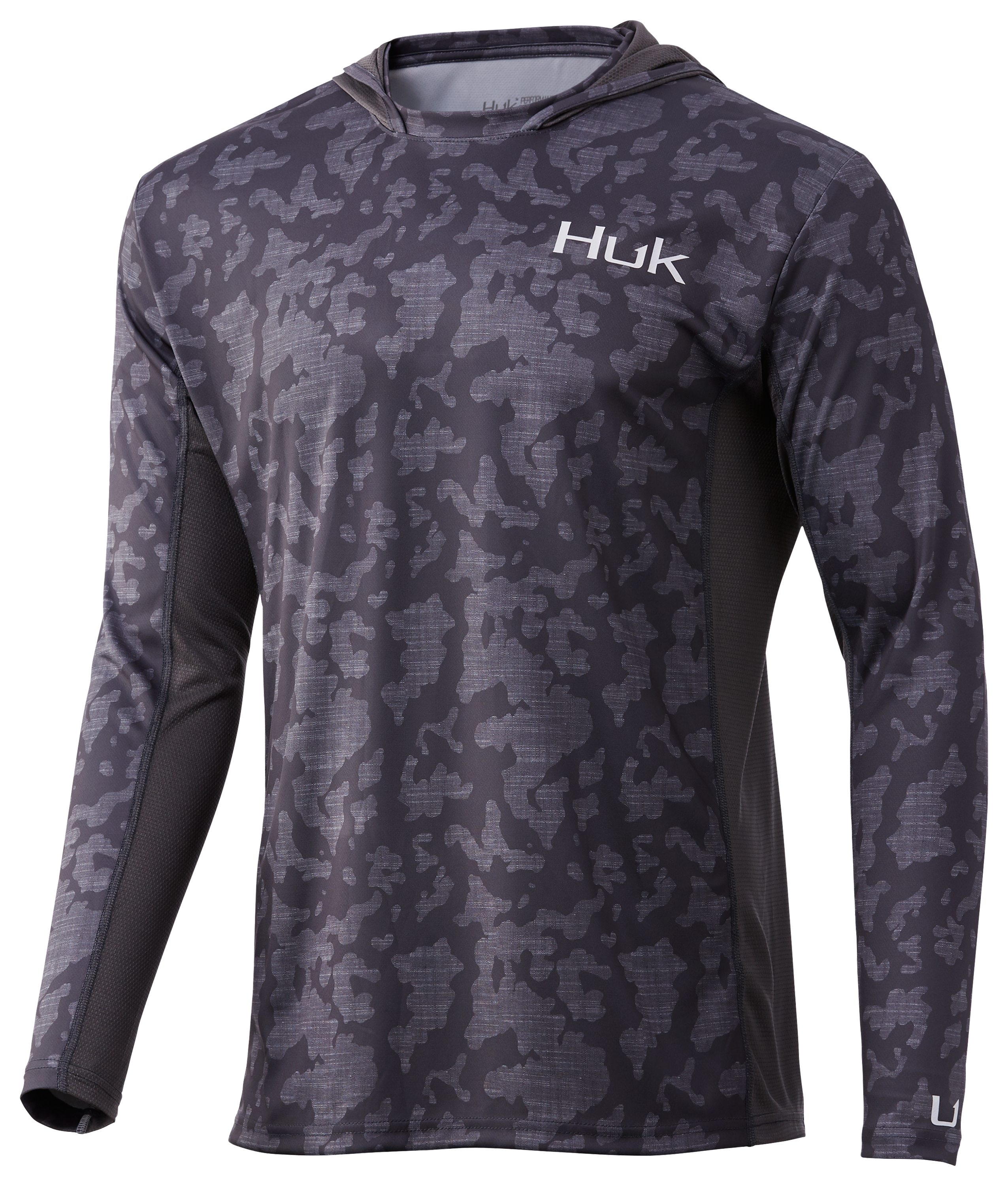 Huk Icon X Running Lakes Long-Sleeve Hoodie for Men - Volcanic Ash - M product image