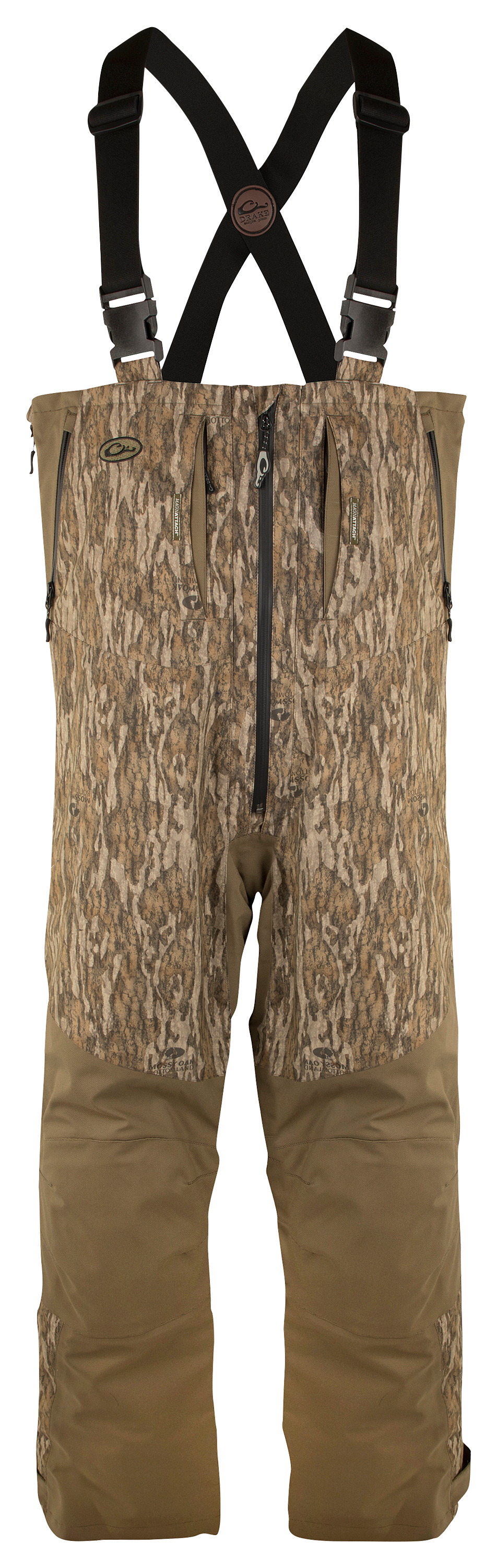Drake Waterfowl G3 Flex Bibs with BMZ for Men - Mossy Oak Bottomland - 2XL