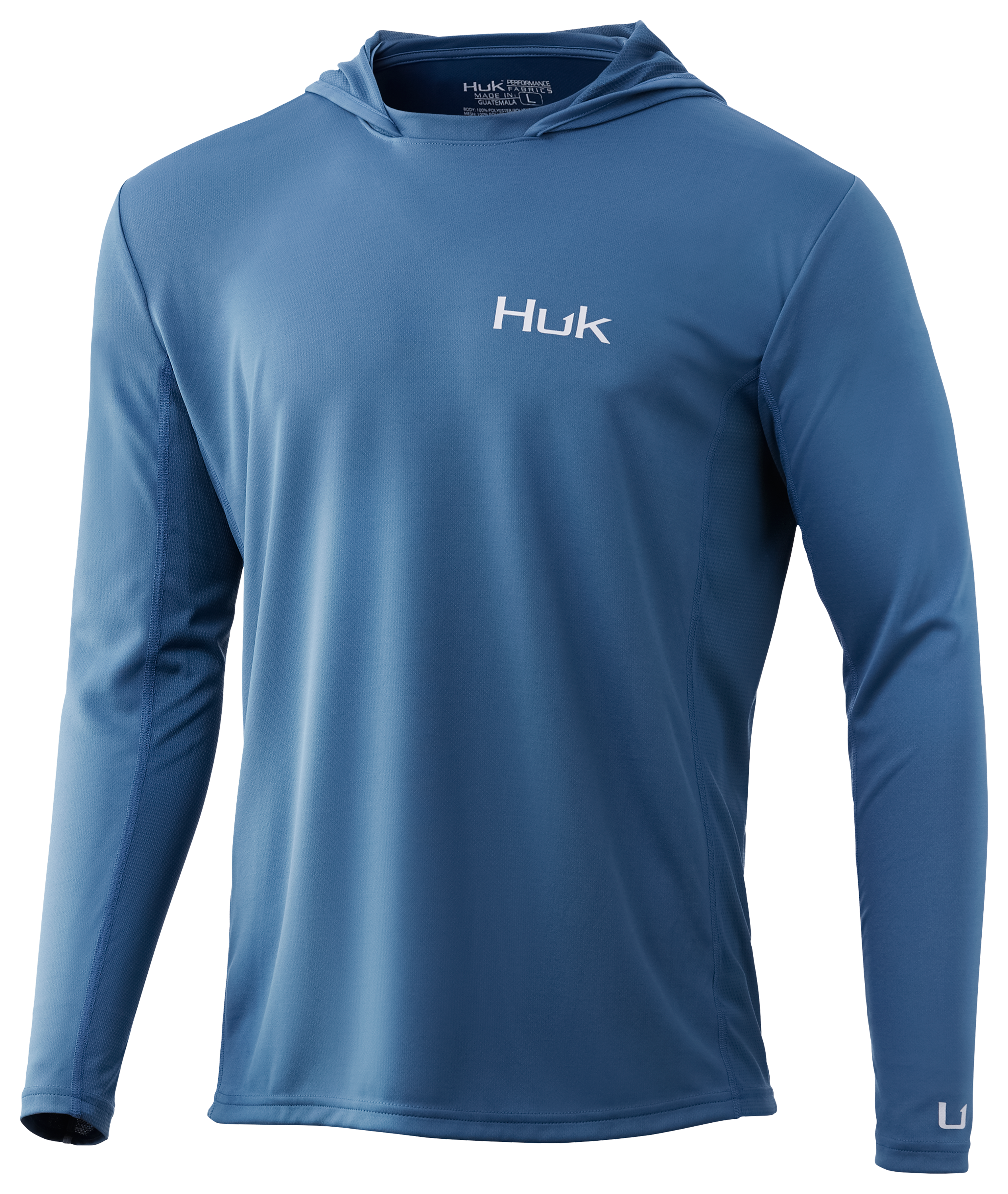 Huk Icon X Long-Sleeve Hoodie for Men - Titanium Blue - 3XL product image