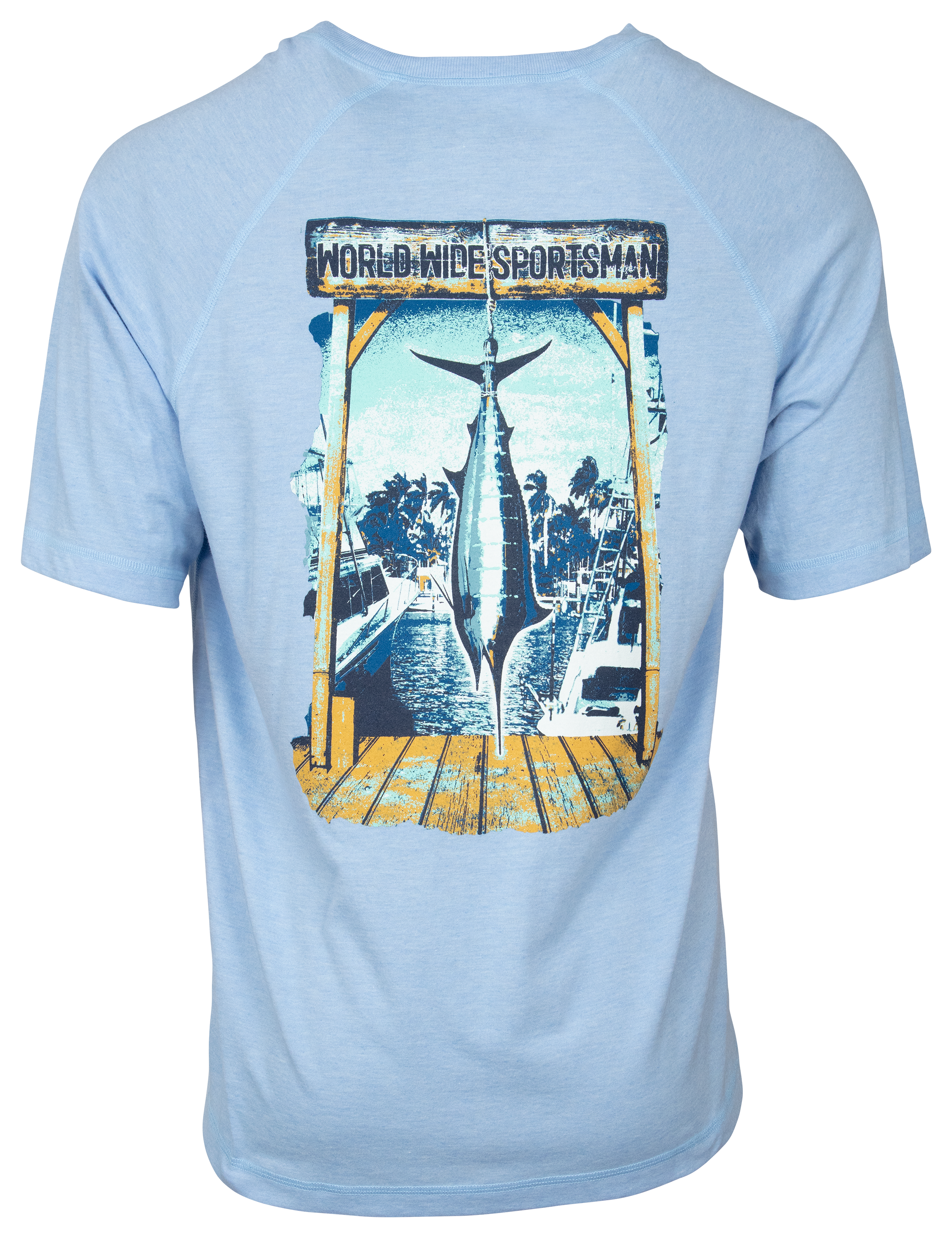 World Wide Sportsman Marlin Short-Sleeve T-Shirt for Men - Azure - XL product image