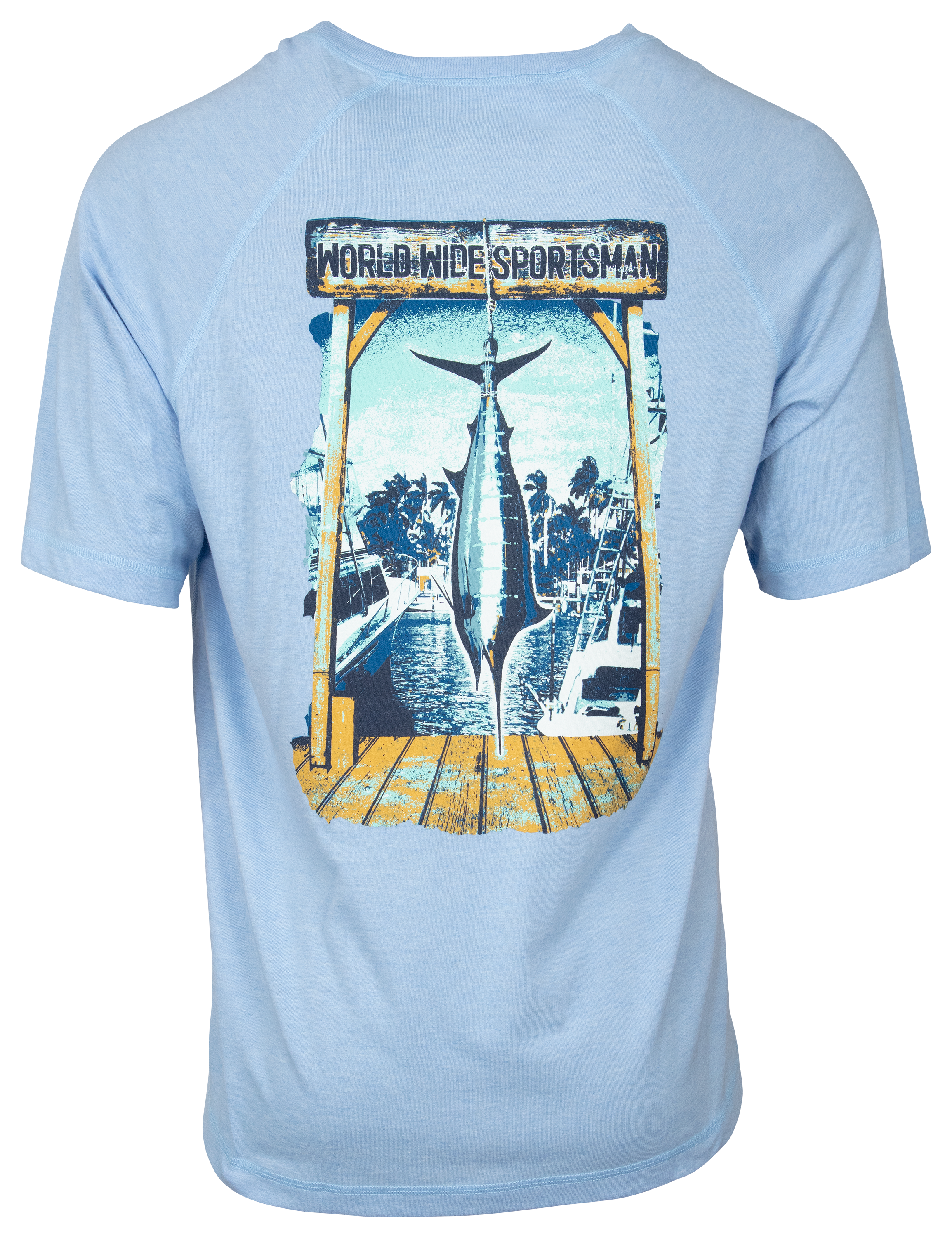 World Wide Sportsman Marlin Short-Sleeve T-Shirt for Men - Azure - 2XL
