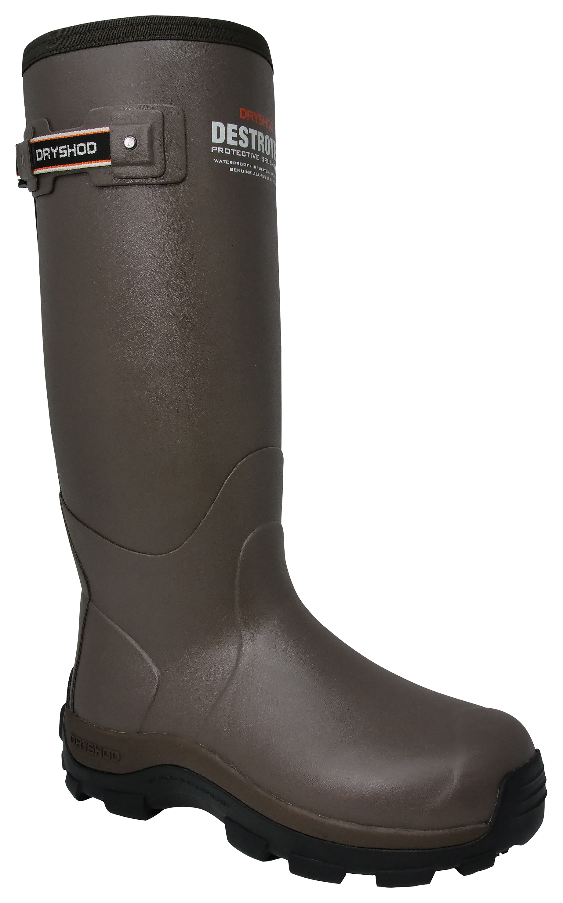 Image of Dryshod Destroyer Brush Rubber Boots with Gusset for Men - Khaki - 13M