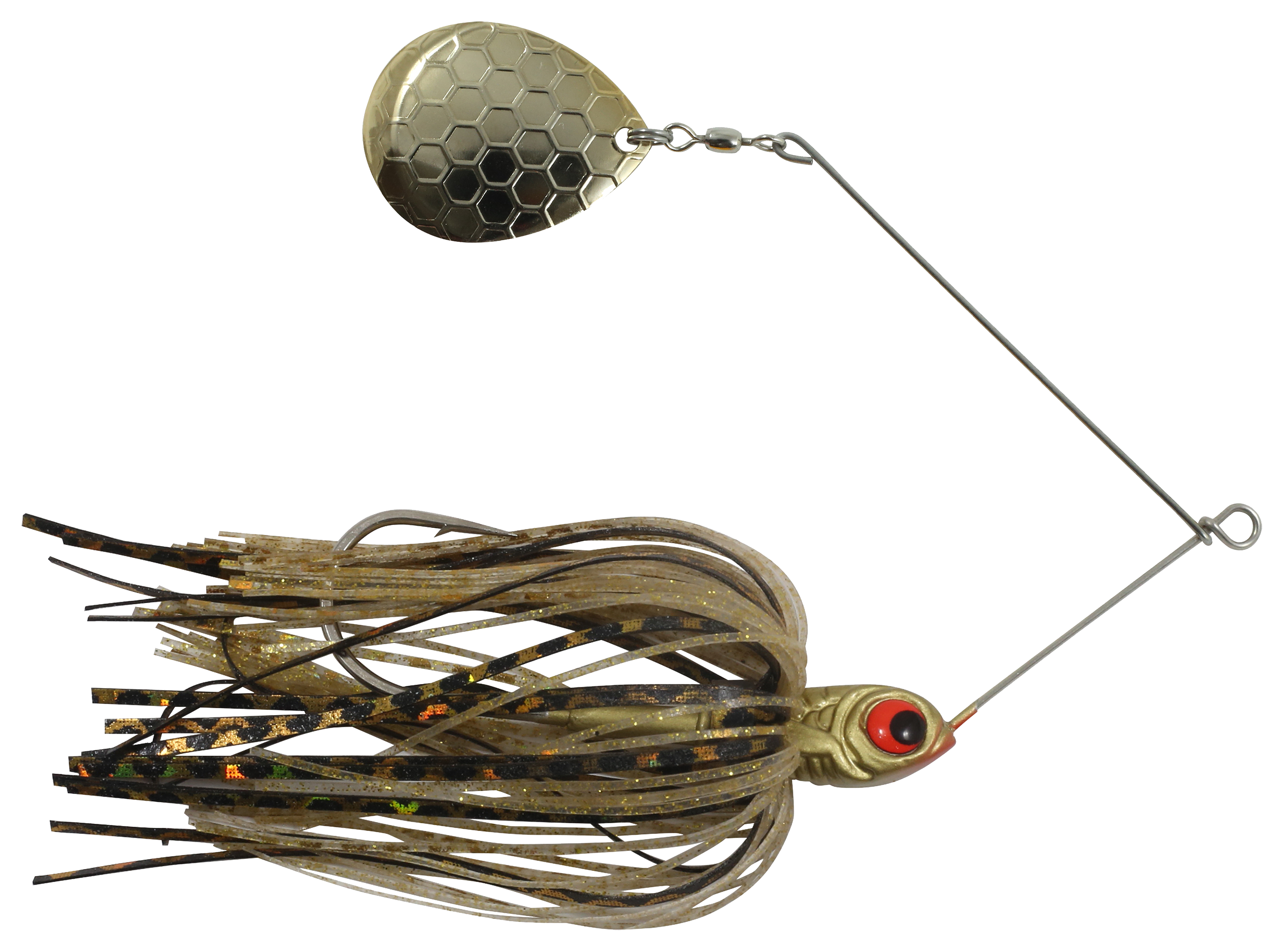 Image of Northland Fishing Tackle Reed Runner Single Blade Spinnerbait - 1/2 oz. - Gold Shiner