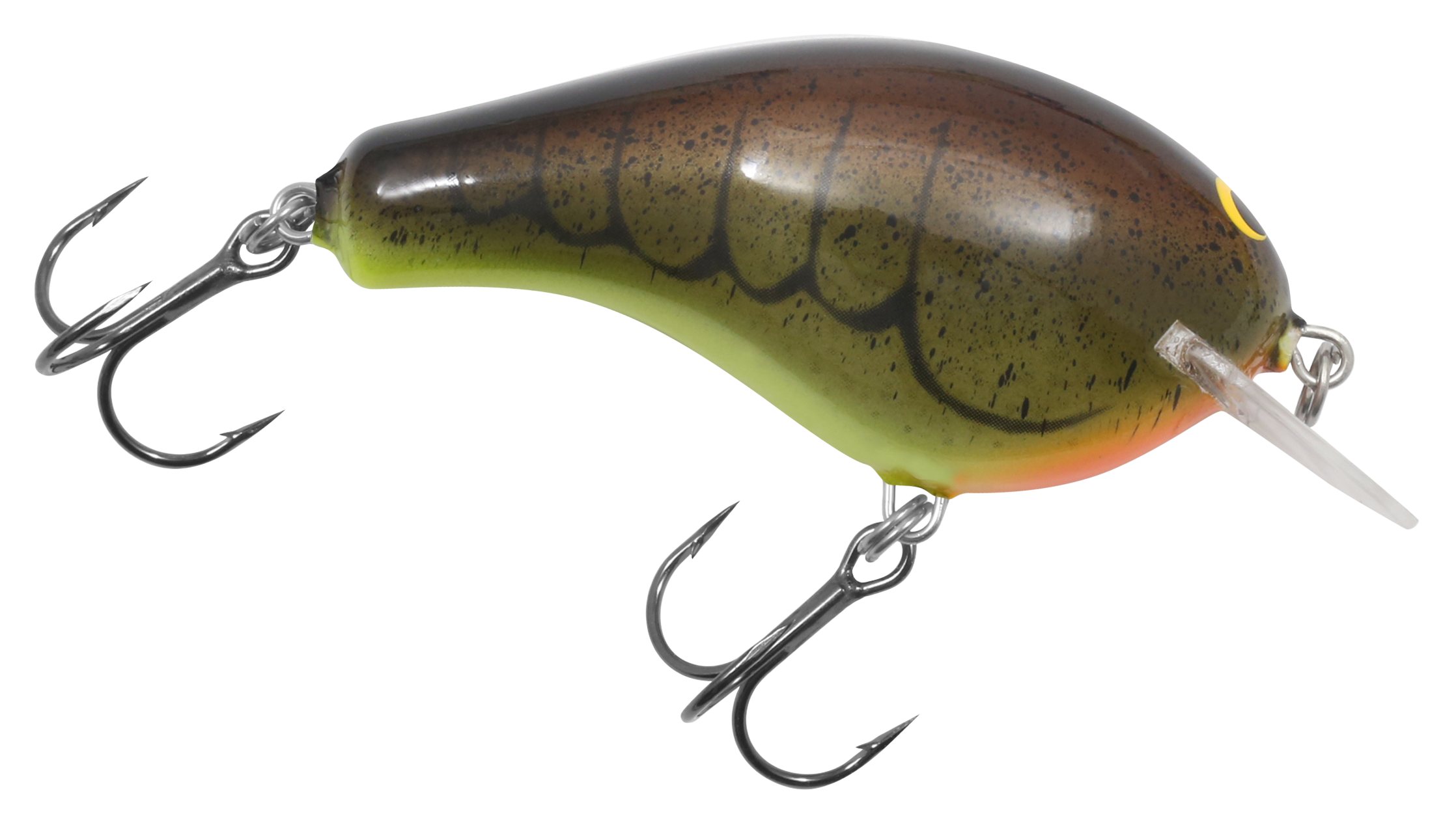 Bagley Balsa B1 Squarebill Crankbait - 2-1/2 - Burnt Crawdad