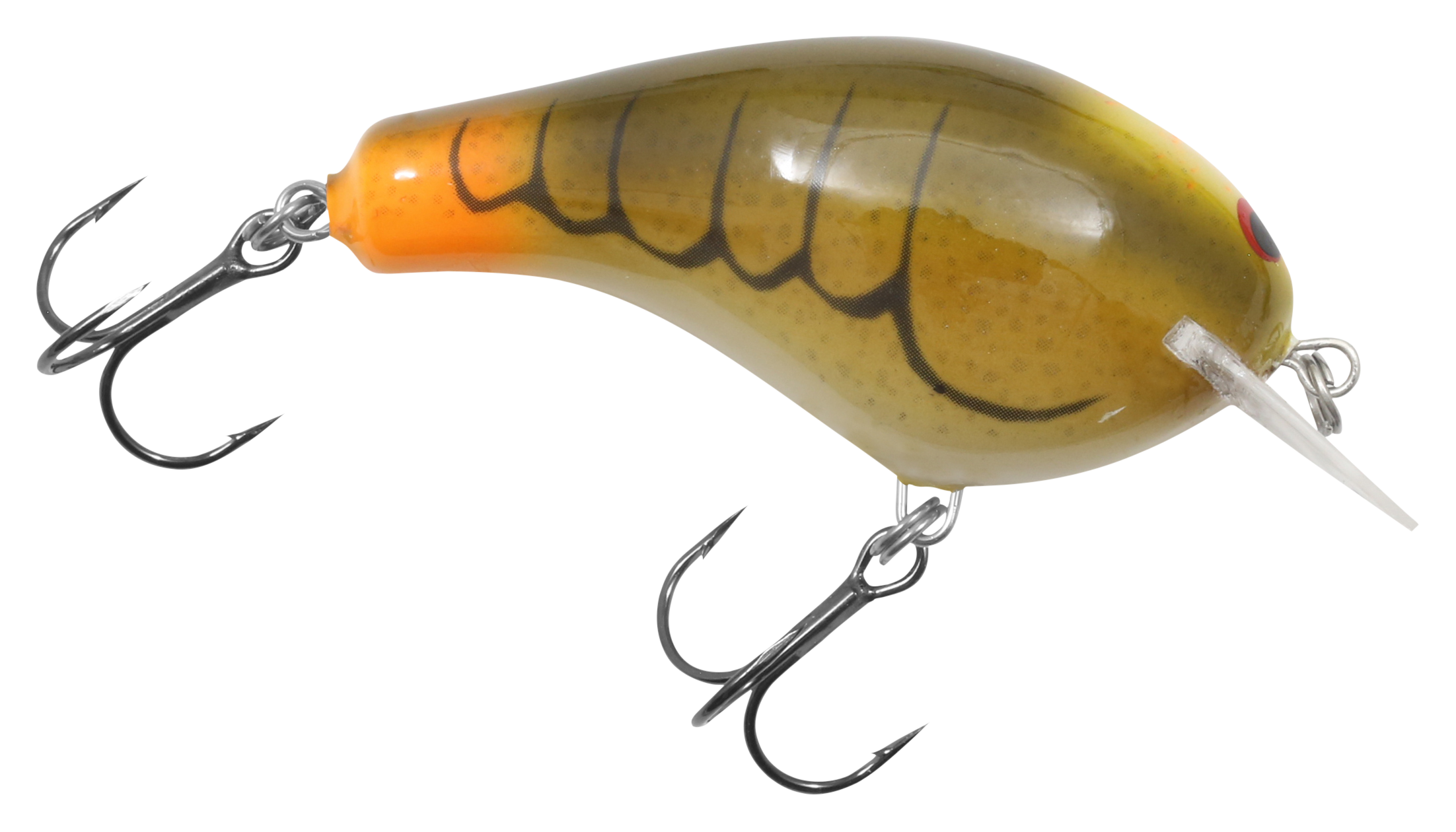 Bagley Balsa B1 Squarebill Crankbait - 2-1/2 - Hot Claw Crawdad