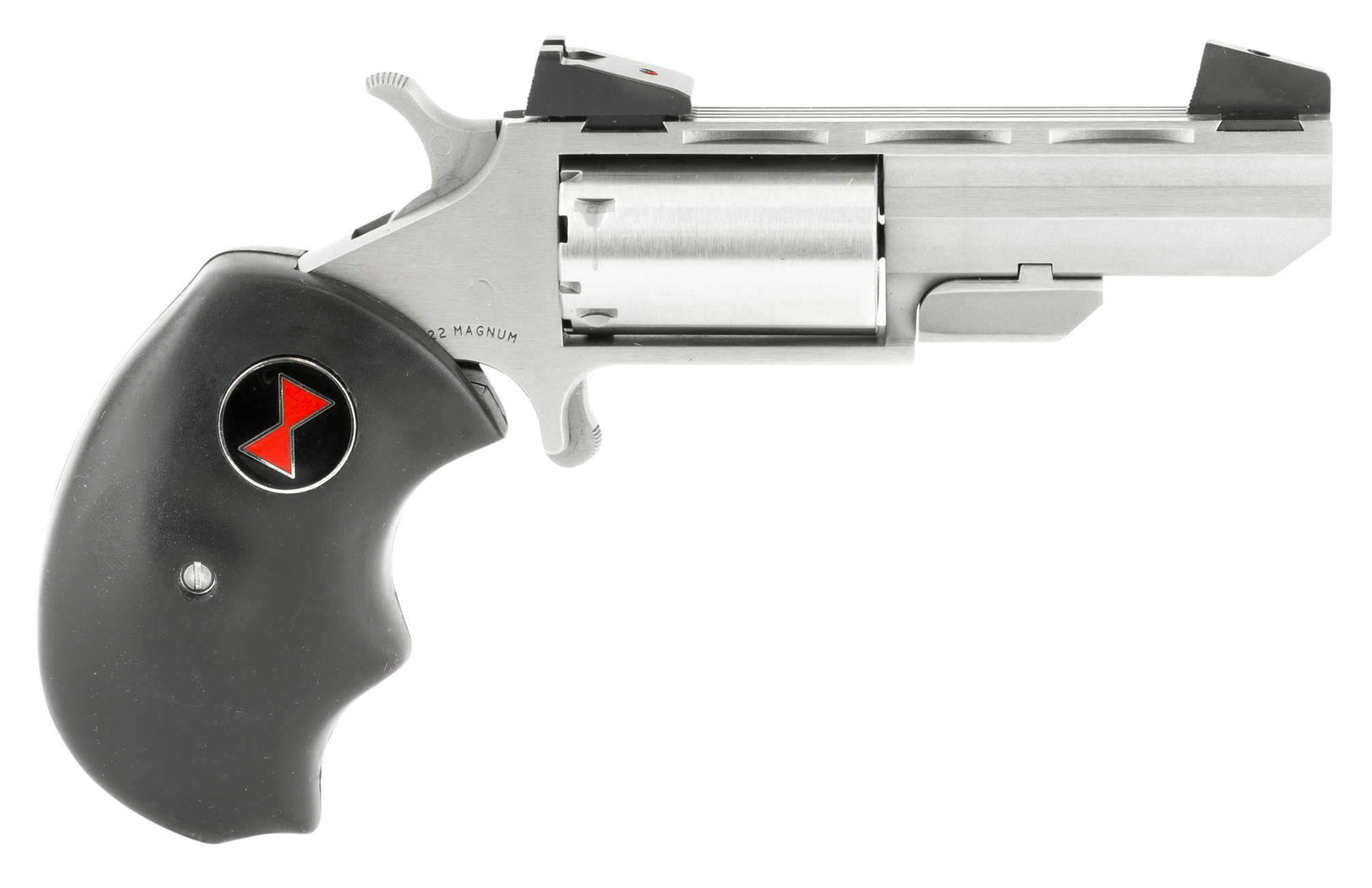 Image of North American Arms Black Widow Single-Action Rimfire Mini Revolver with Adjustable Sights - .22 Magnum