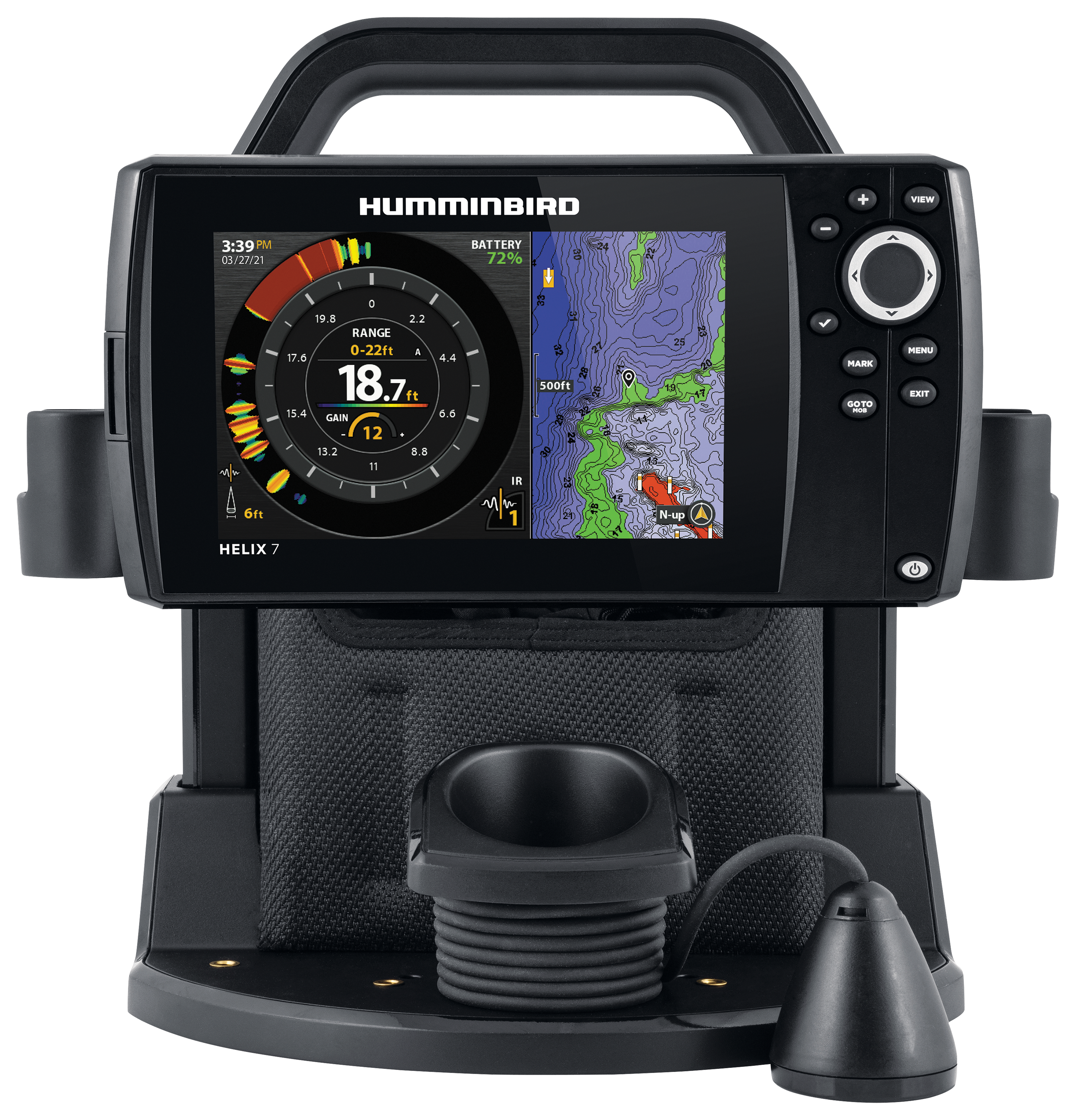 Humminbird ICE HELIX 7 CHIRP GPS G4 Sonar Flasher and Fish Finder - GPS G4 AS