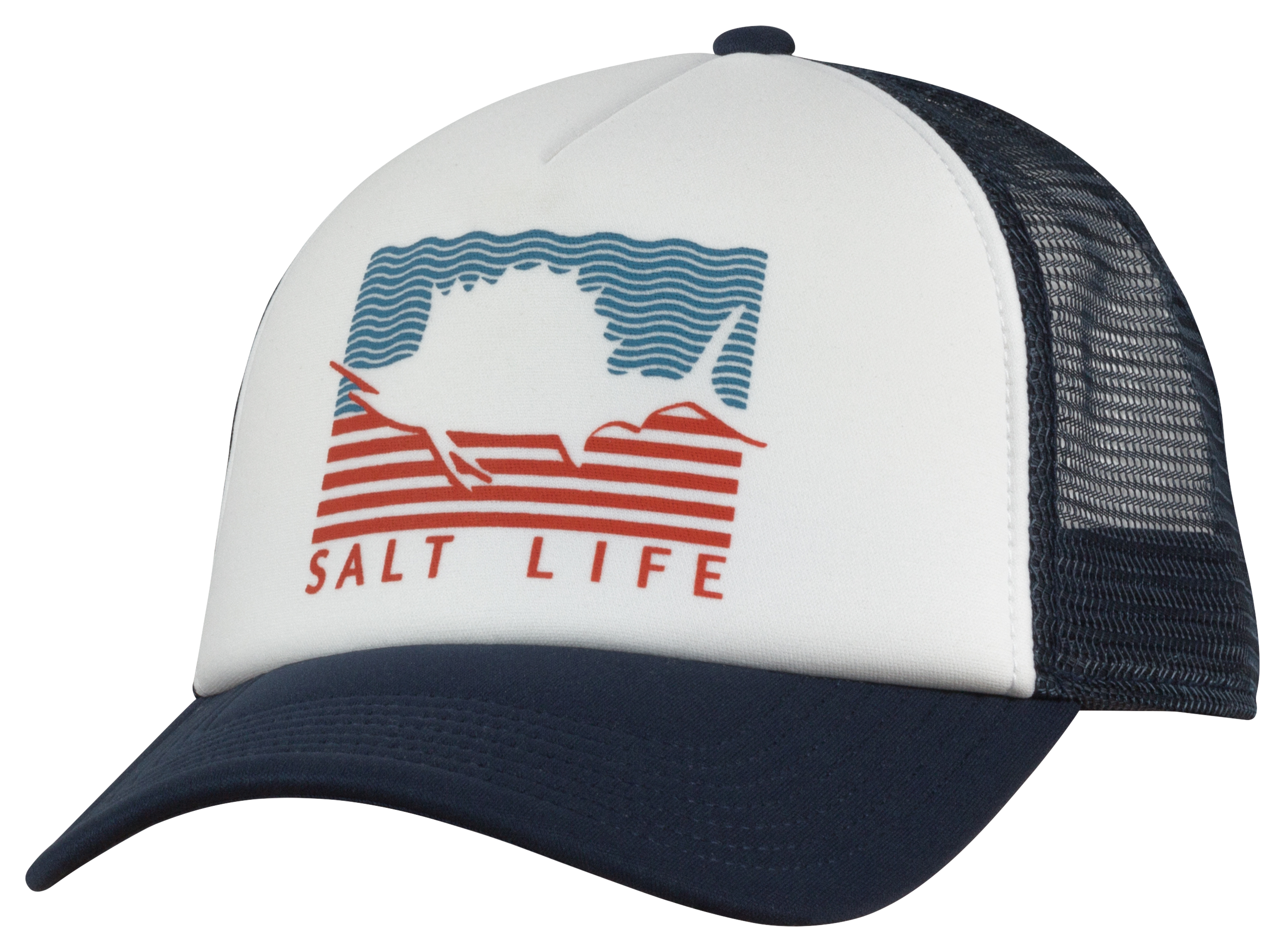SALT LIFE Sailin' Flag Trucker Cap