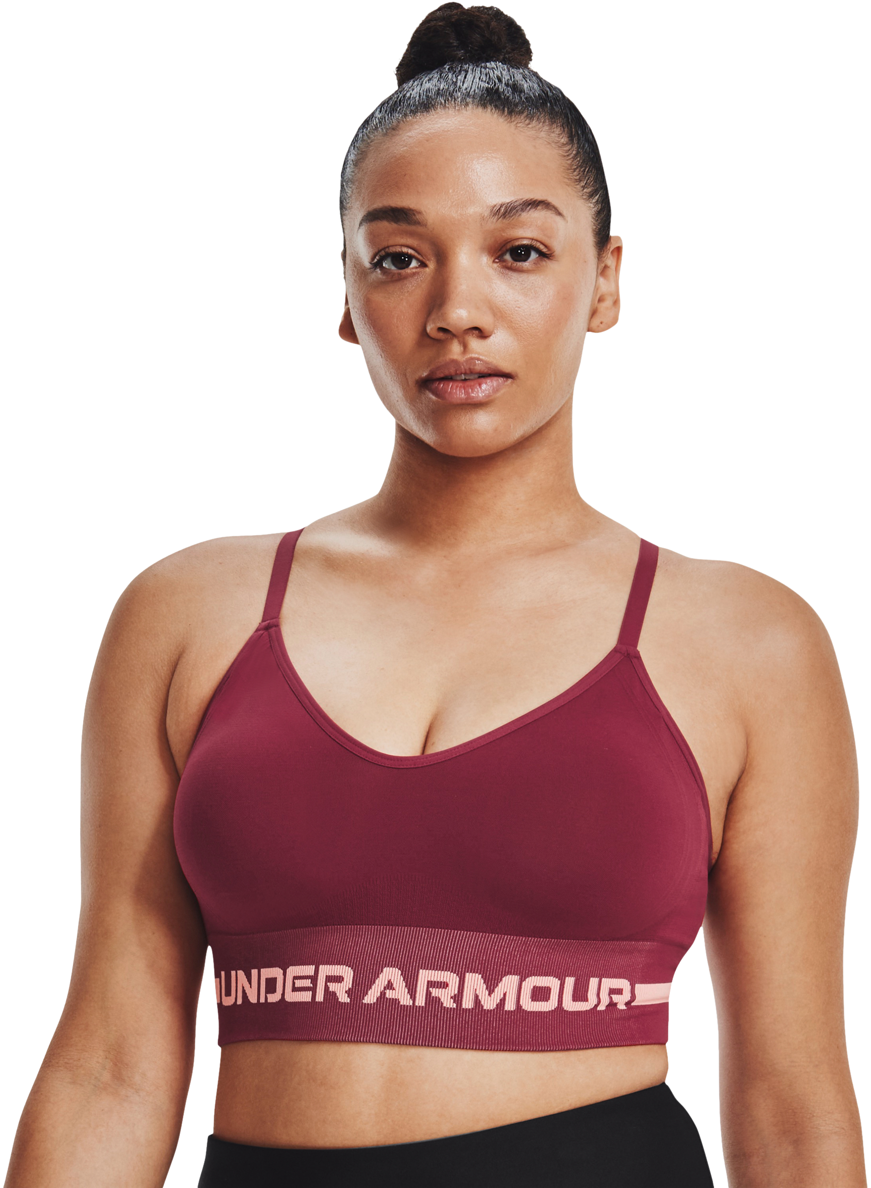 Buy Under Armour Seamless Low Long Sports Bras Women Lilac online