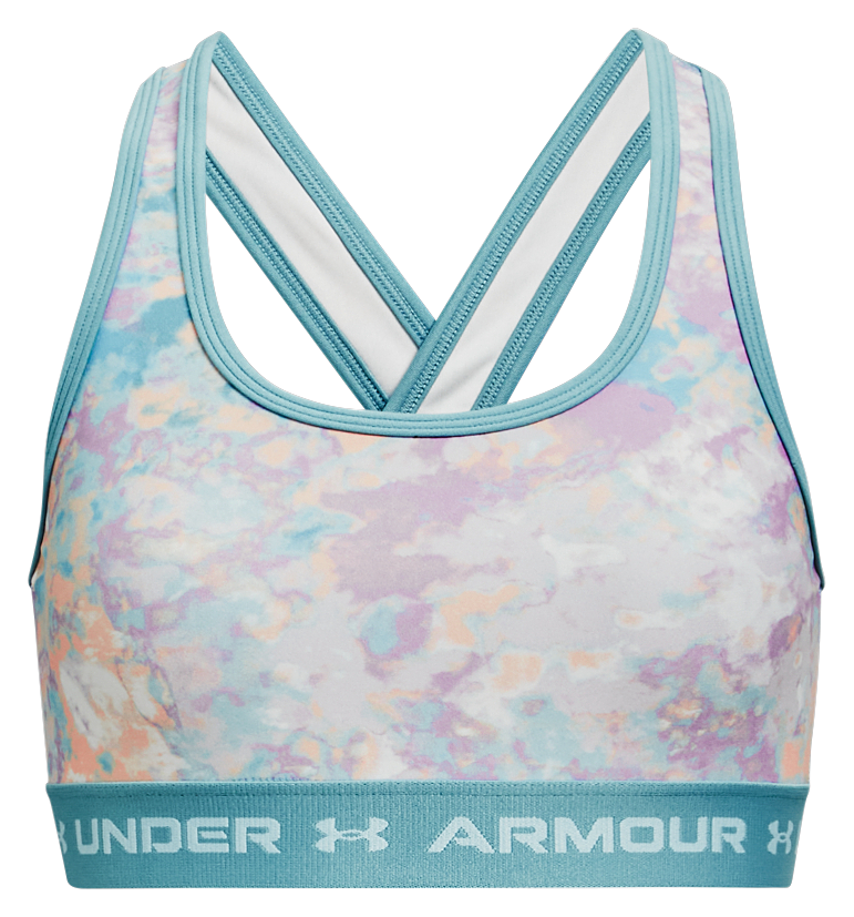 Under Armour Crossback Mid Printed Sports Bra for Kids