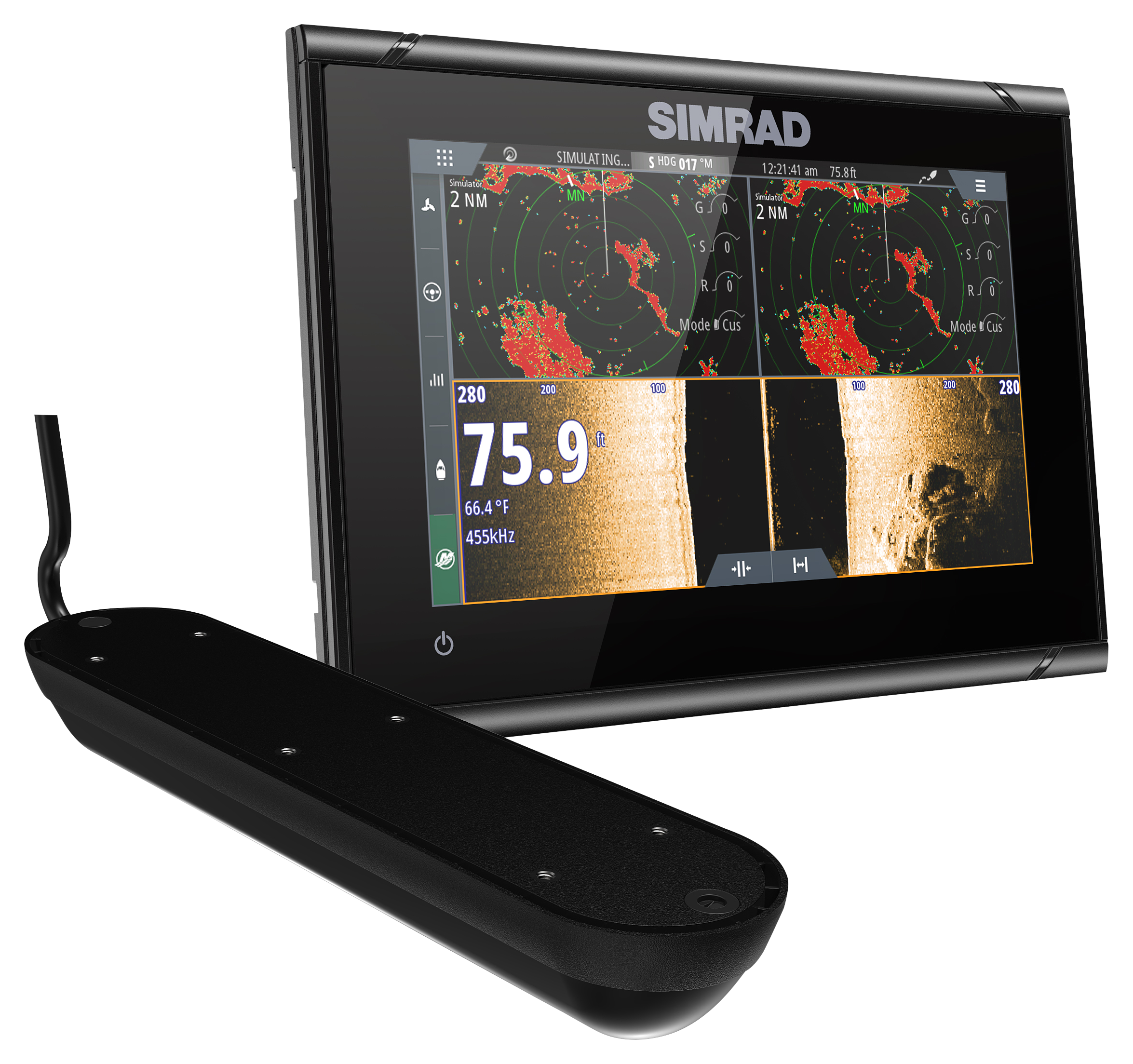 7-inch Chartplotter No Transducer Simrad GO7 XSR with C-MAP Discover Chart Card,Black,000-14078-002 