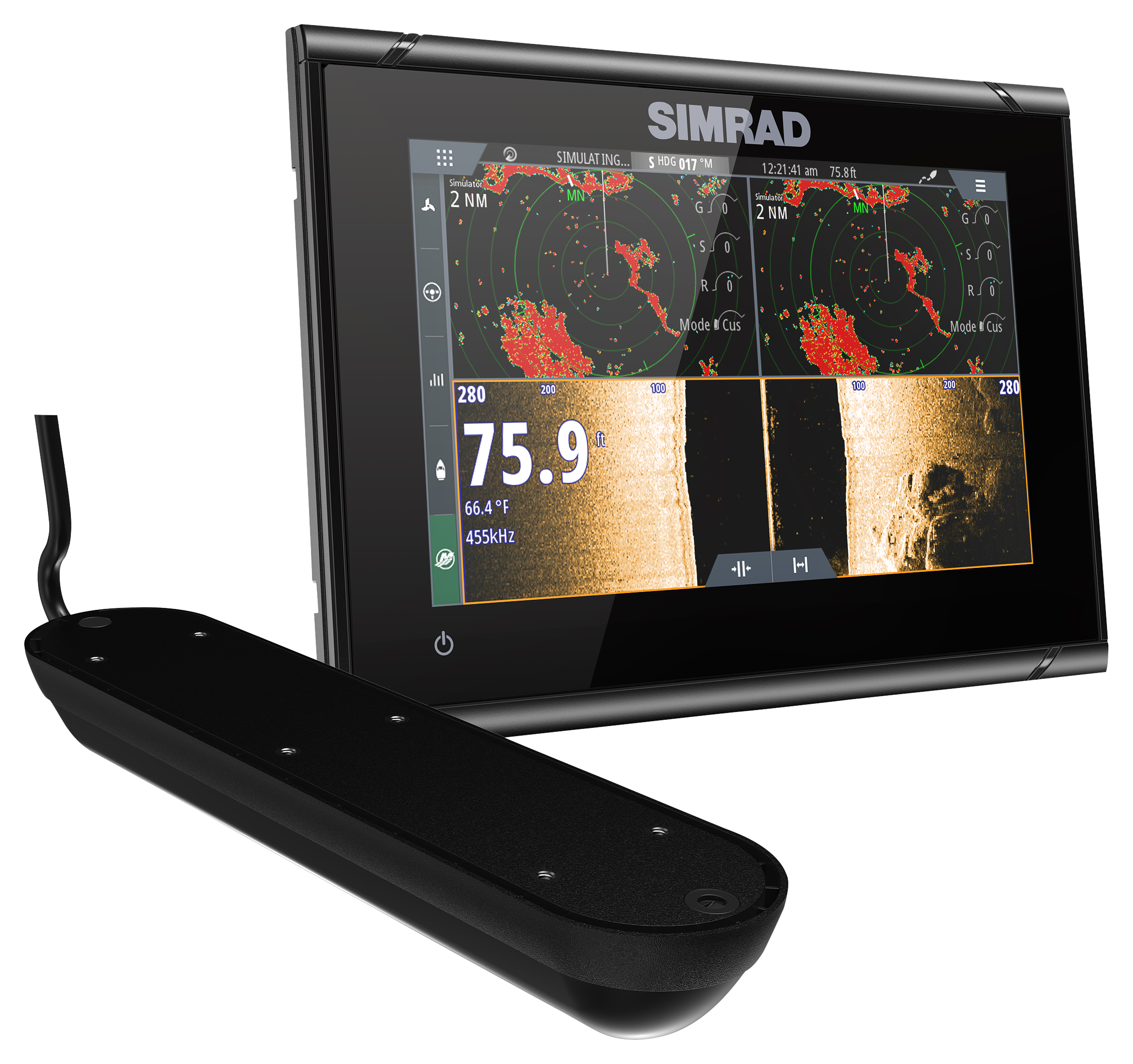 SIMRAD GO7 XSR Chartplotter with Active Imaging 3-in-1 Transducer and C-MAP DISCOVER Chart