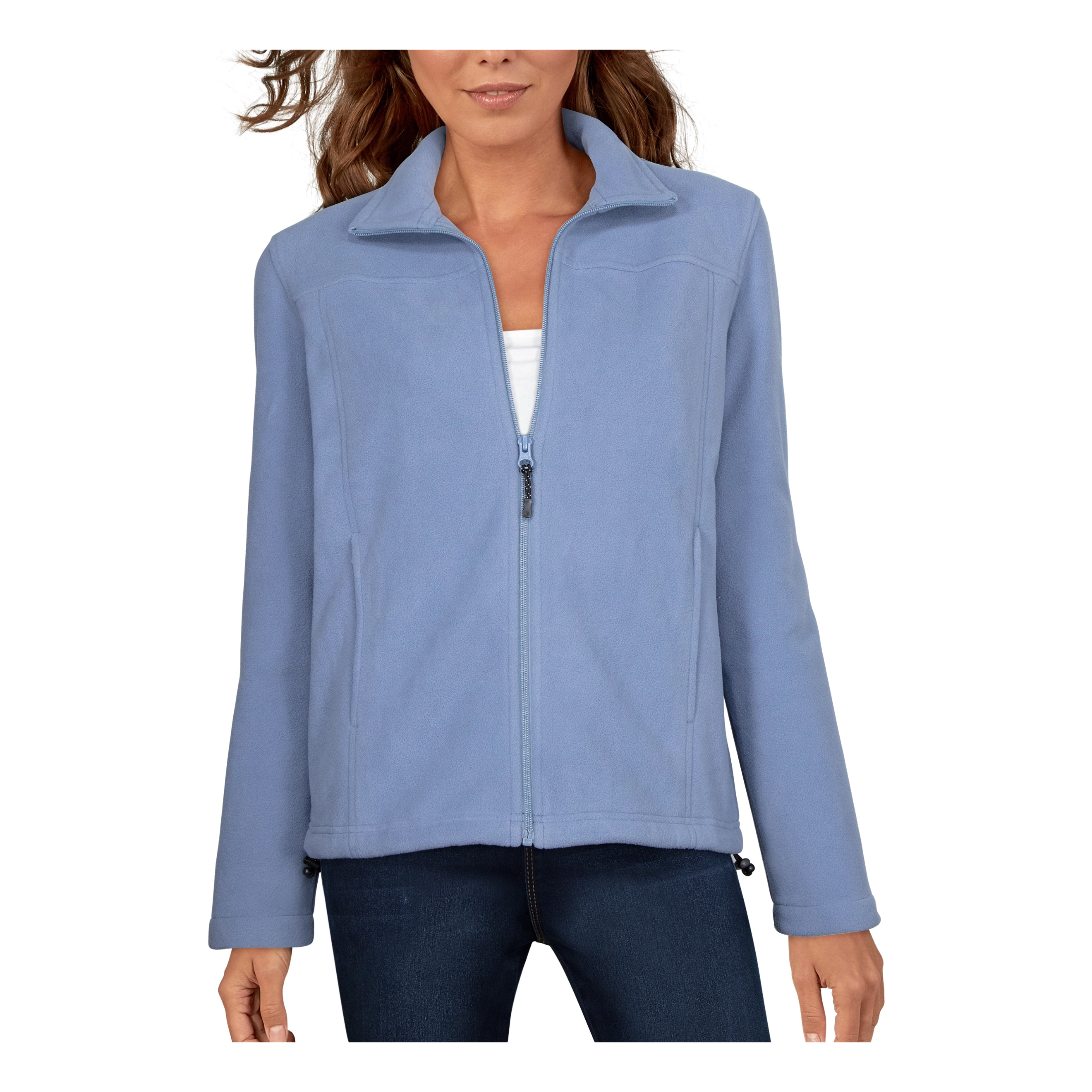 Natural Reflections Spring Full-Zip Fleece Jacket for Ladies - Stonewash - S product image