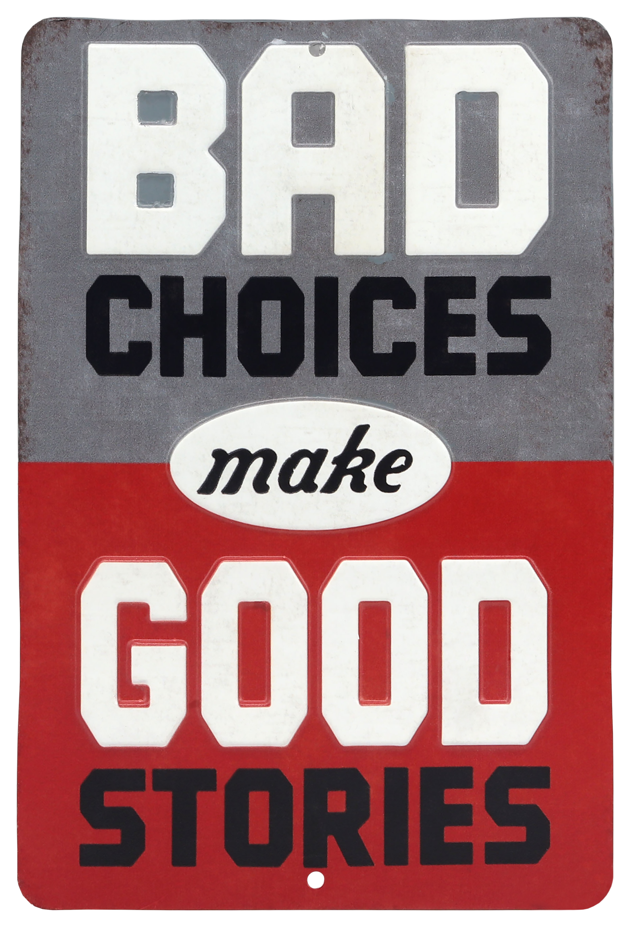 Open Road Brands Bad Choices Good Stories Mini Tin Sign