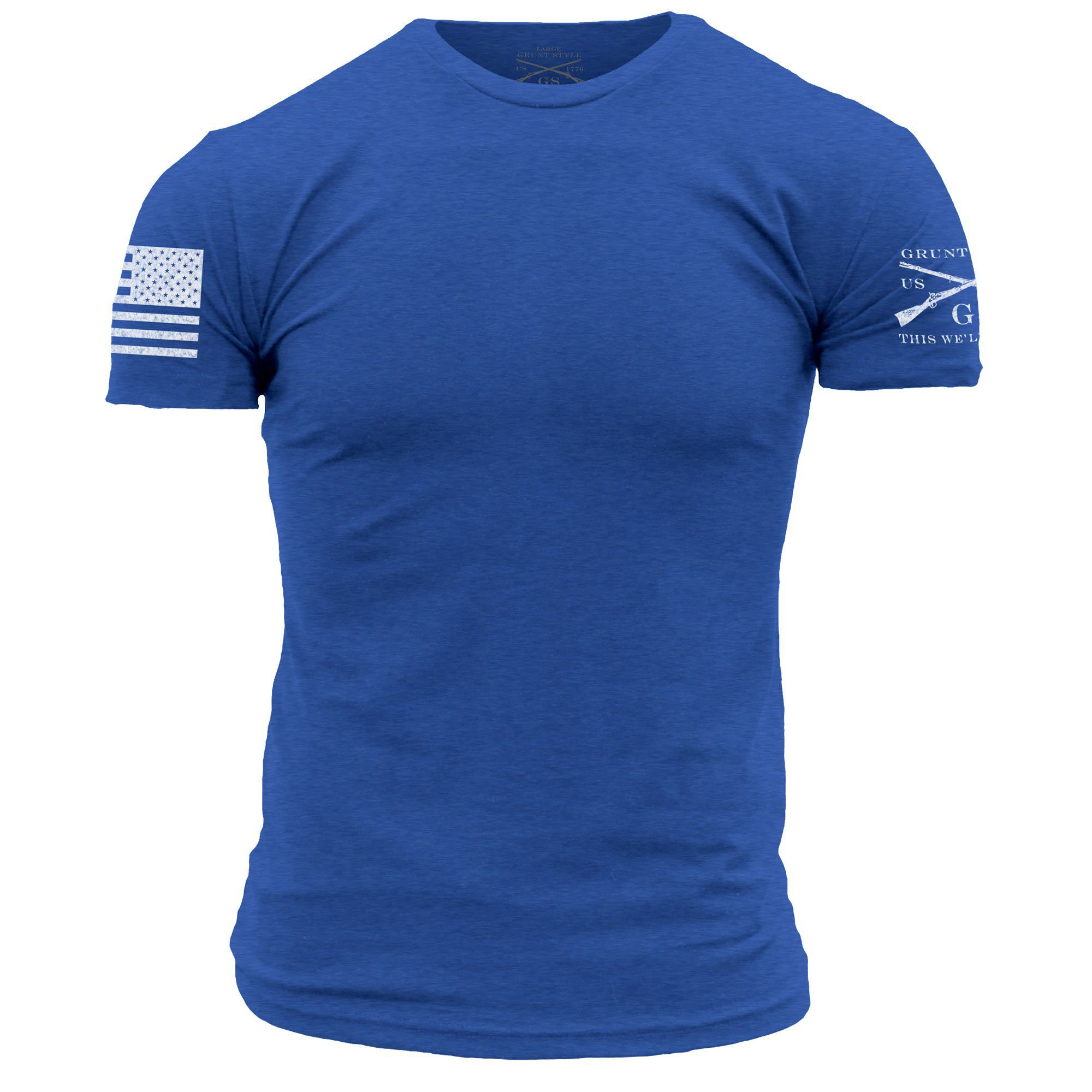 Image of Grunt Style Basic Crew Short-Sleeve T-Shirt for Men - Royal