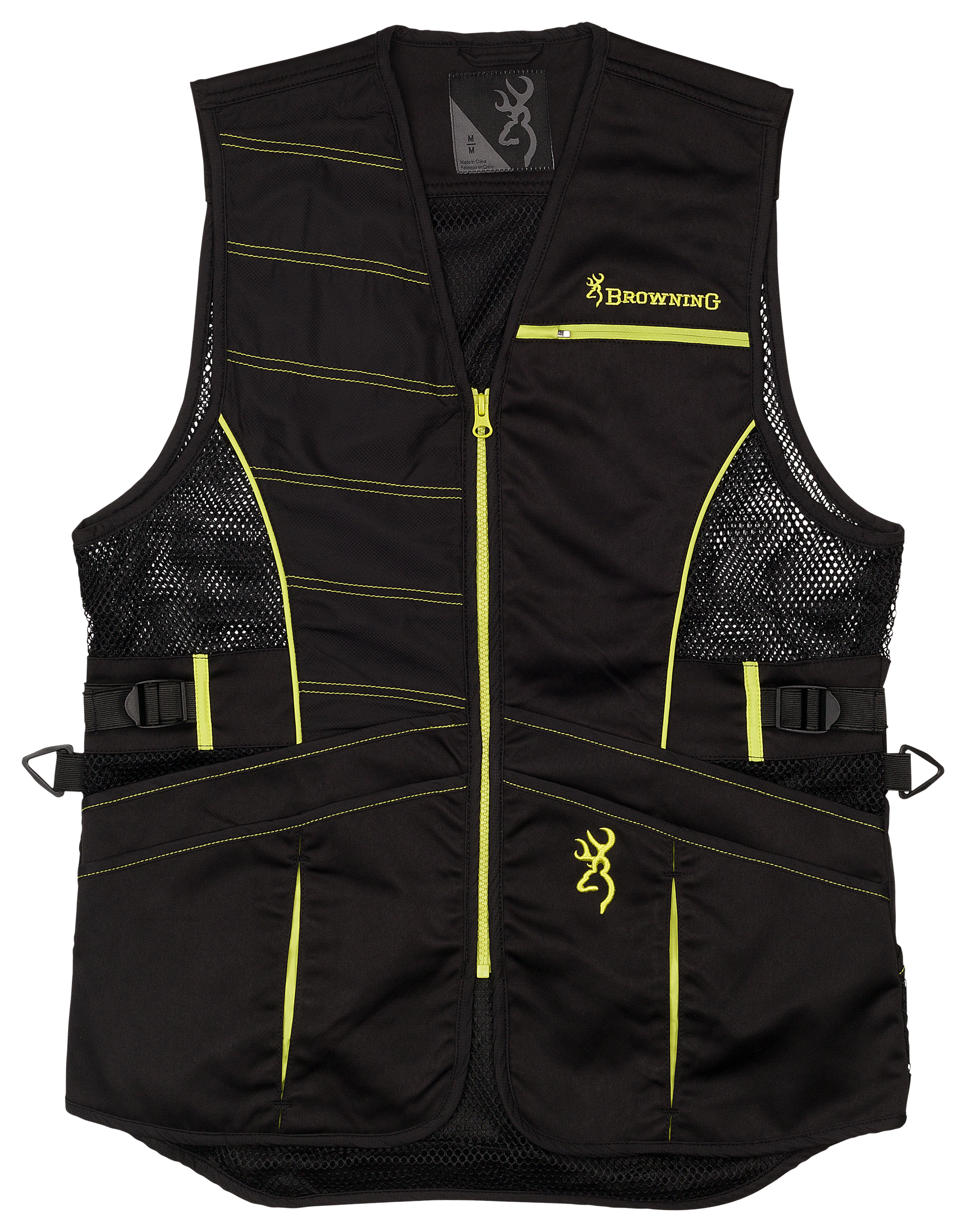 Image of Browning Ace Shooting Vest for Ladies - Black/Volt