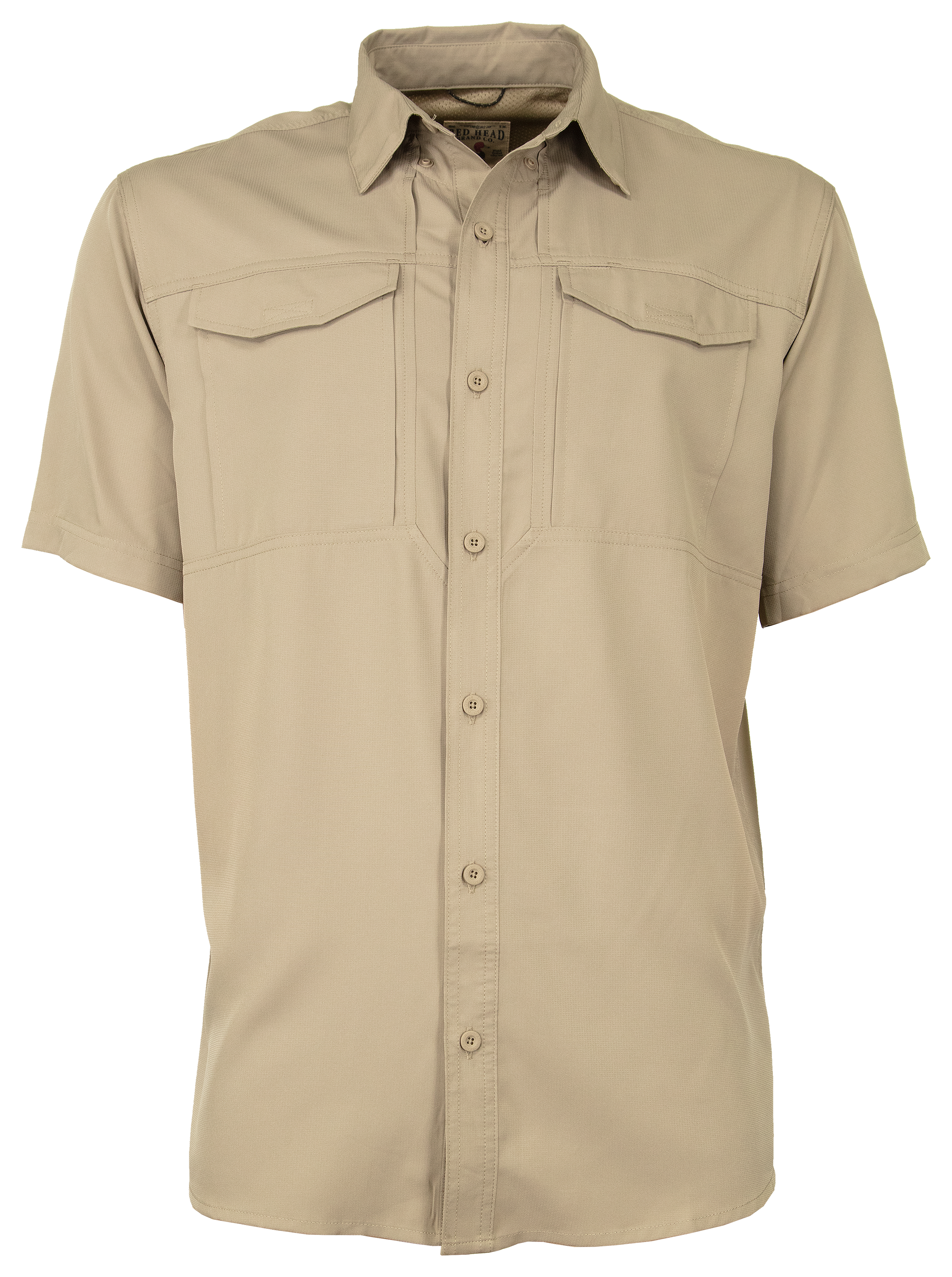 RedHead Vented Recycled Short-Sleeve Trail Shirt for Men - Khaki - 2XL product image