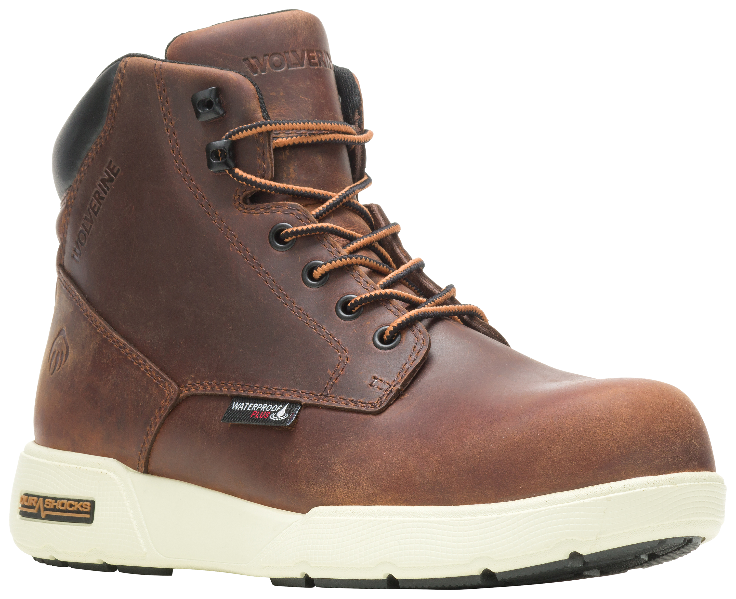 Wolverine Fuse Durashocks Waterproof Composite Toe Work Boots for Men