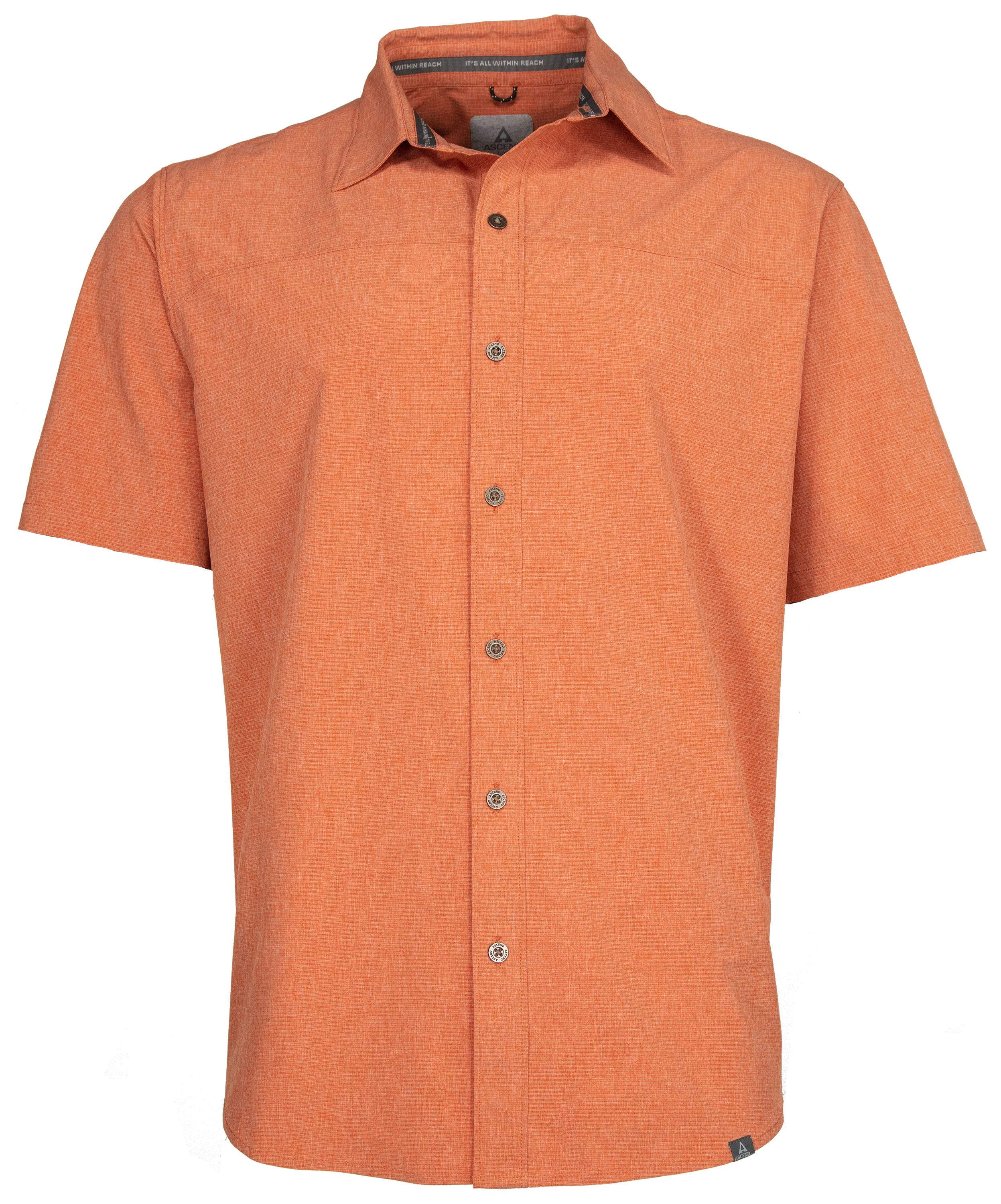 Ascend Briggs Button-Down Short-Sleeve Shirt for Men - Mango - M product image