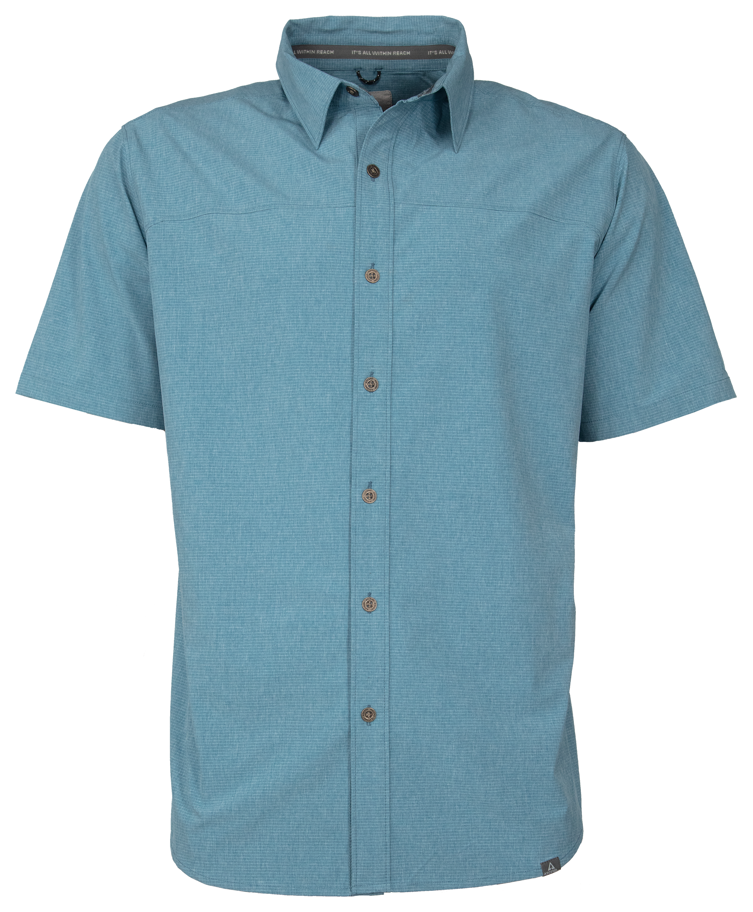 Ascend Briggs Button-Down Short-Sleeve Shirt for Men - Provincial Blue - M product image