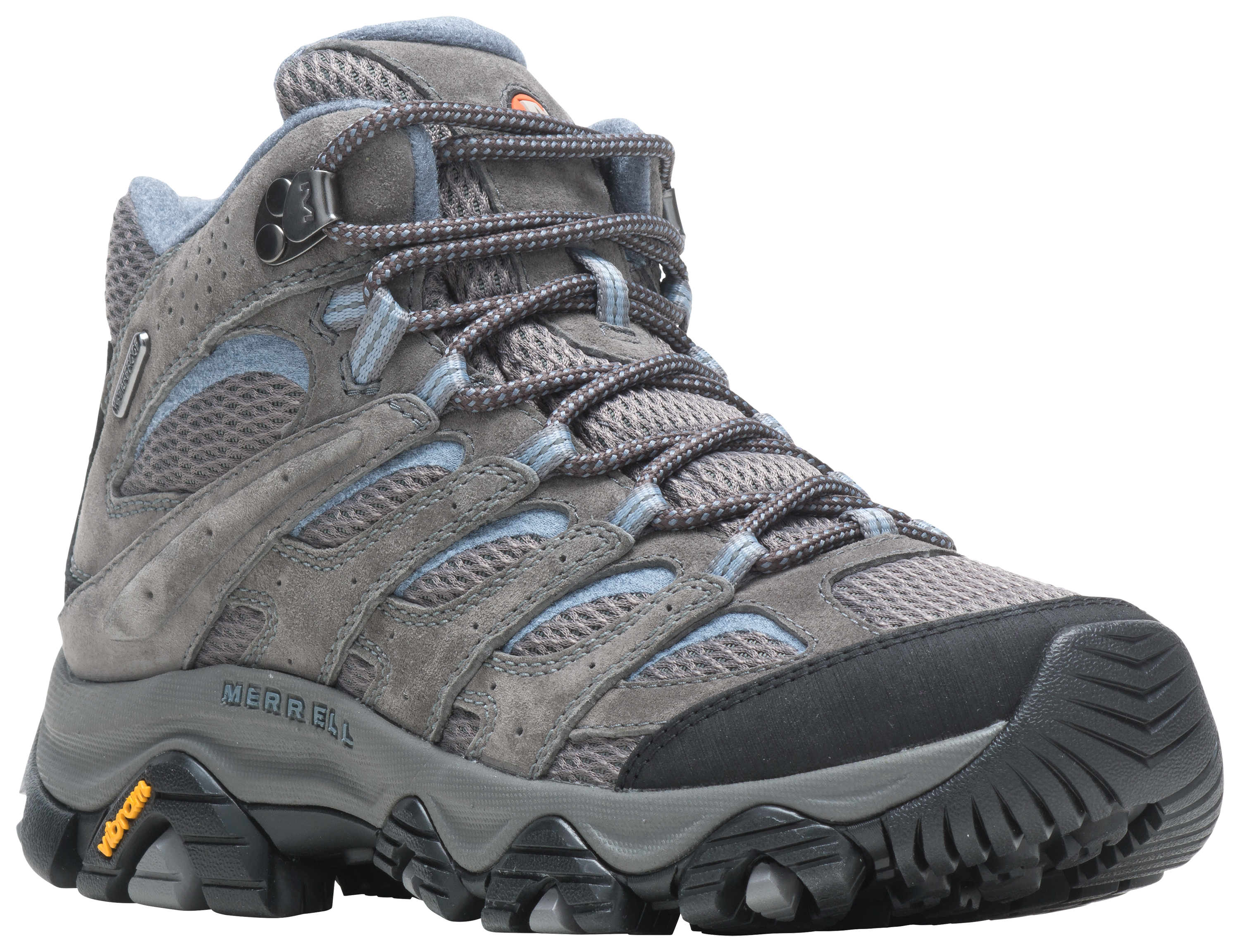 Image of Merrell Moab 3 Mid Waterproof Hiking Boots for Ladies - Granite - 6M