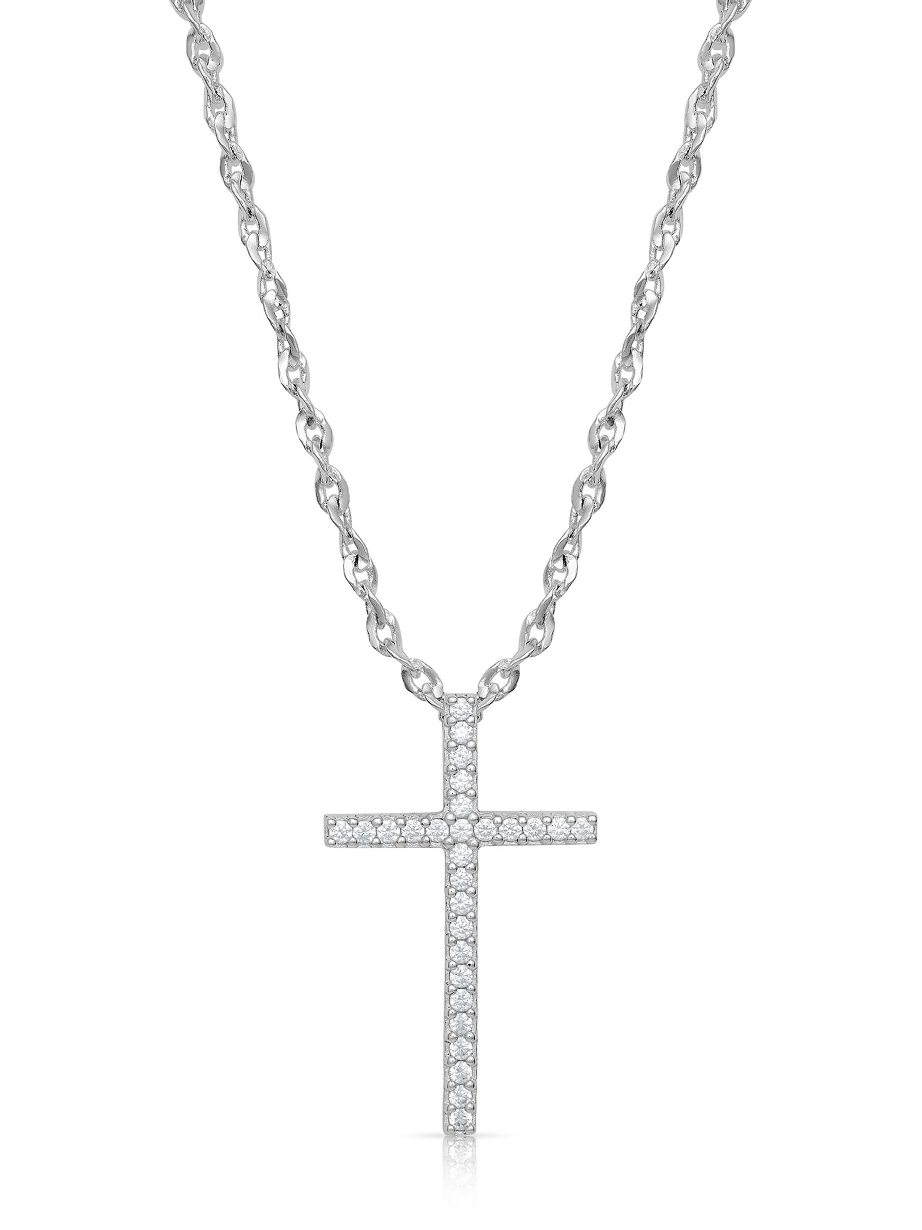 Image of Montana Silversmiths Dazzling In Faith Cross Necklace