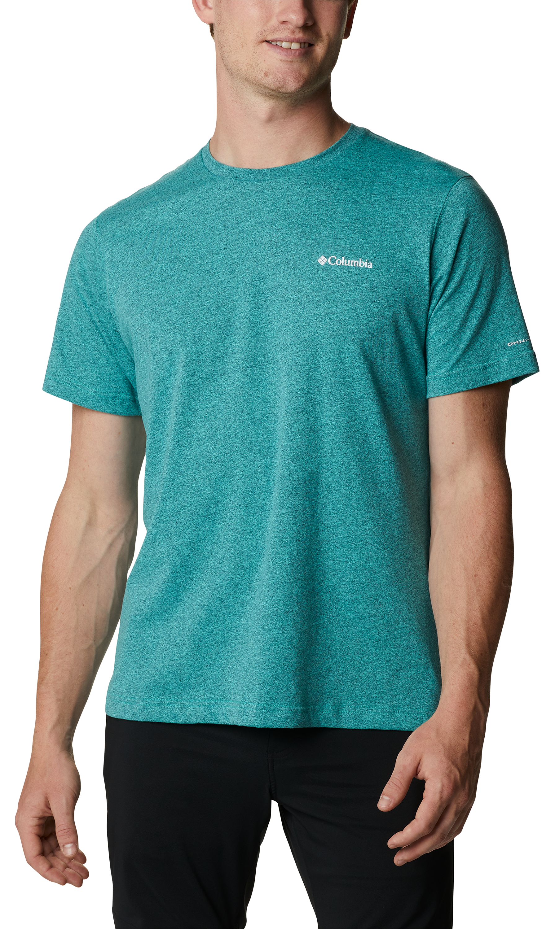 Columbia Thistletown Hills Short-Sleeve Shirt for Men - Electric Turquoise/Navy - XL product image