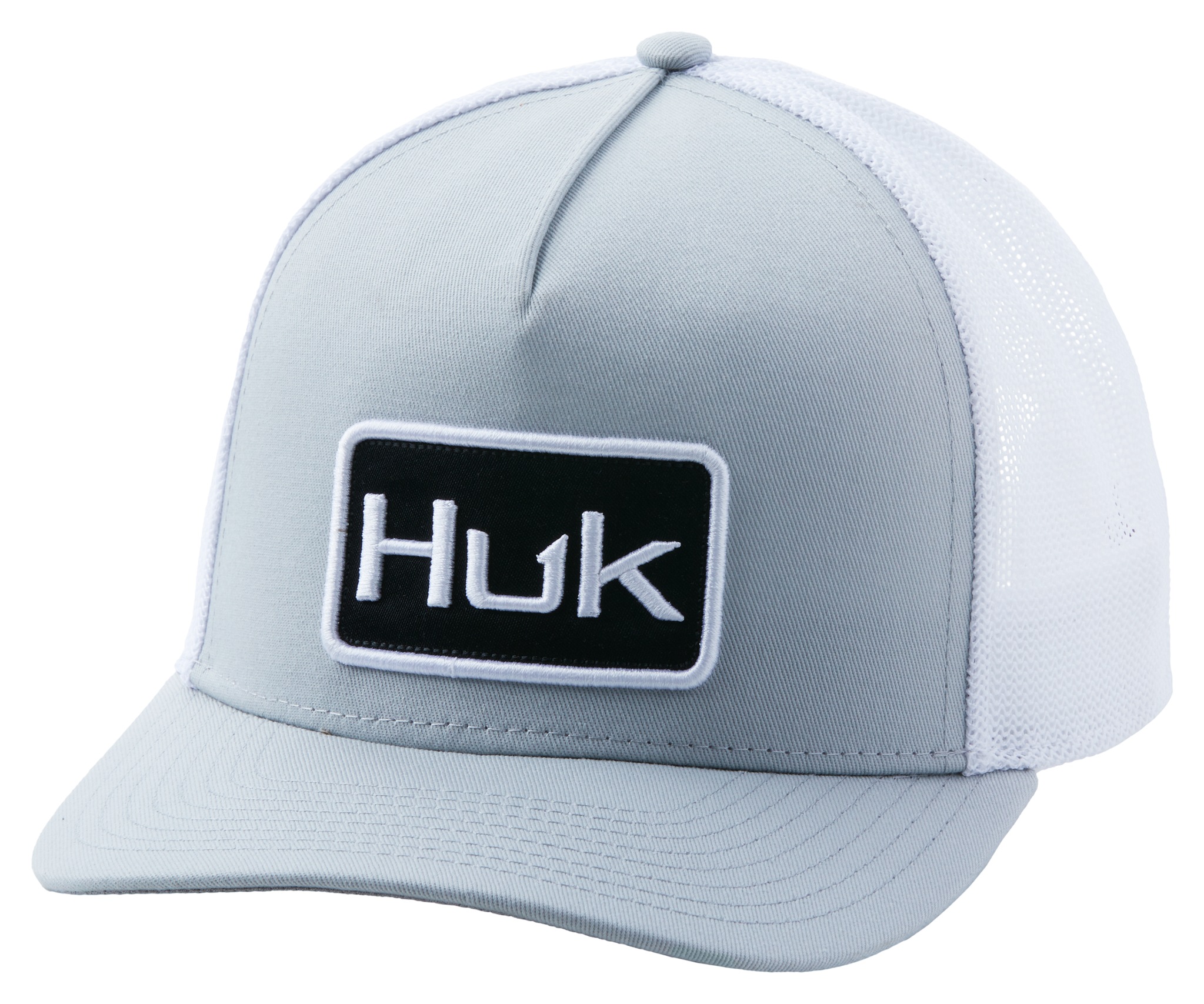 Huk, Accessories, Huk Fishing Mesh Snapback Trucker Hat White Teal Logo  Adjustable Mens