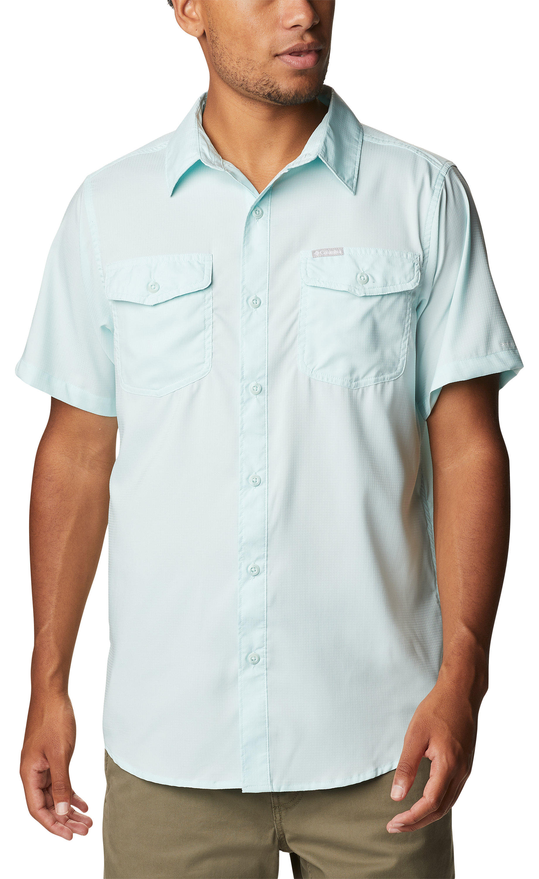 Columbia Utilizer II Solid Short-Sleeve Shirt for Men - Icy Morn - S product image