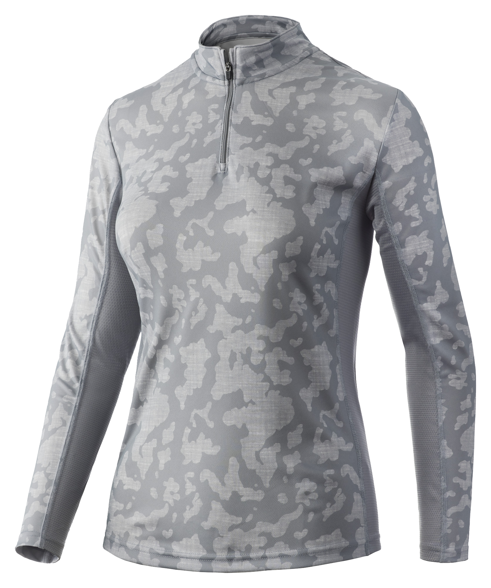 Huk Icon X Running Lakes Quarter-Zip Long-Sleeve Shirt for Ladies - Overcast Grey - XL product image