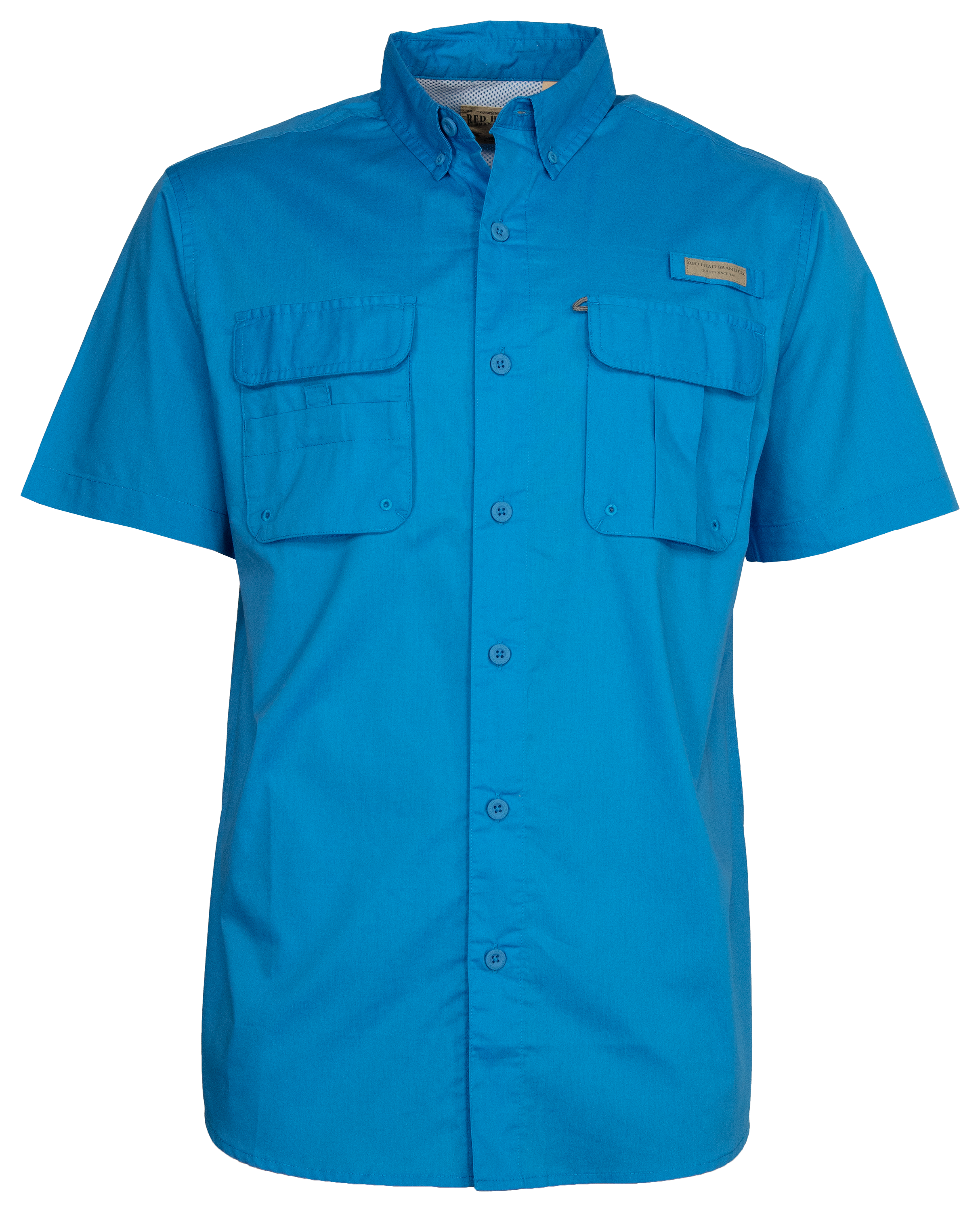 RedHead Vented Button-Down Short-Sleeve Shirt for Men - Mediterranean - 3XL product image