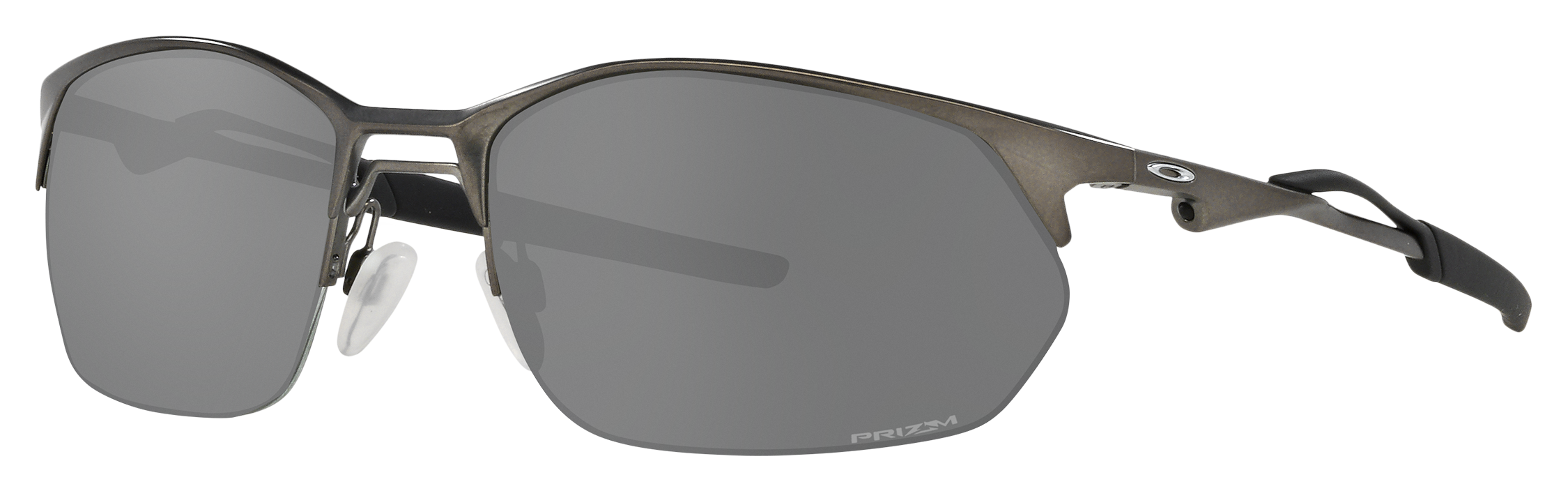 Image of Oakley Wire Tap 2.0 OO4145 Prizm Grey Sunglasses - Matte Gunmetal/Prizm Black - Small