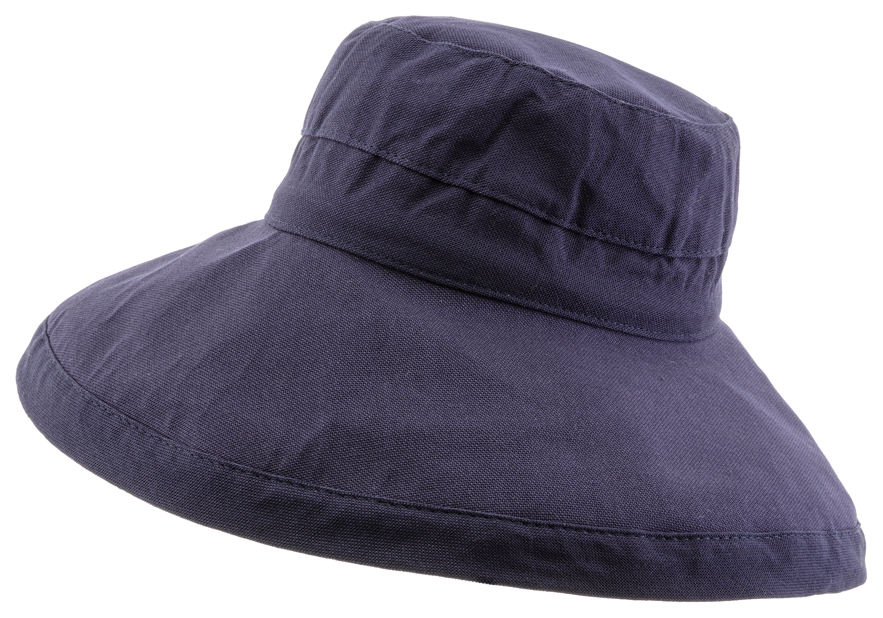 DORFMAN PACIFIC Adjustable Big Brim Cotton Canvas Sun Hat for Ladies