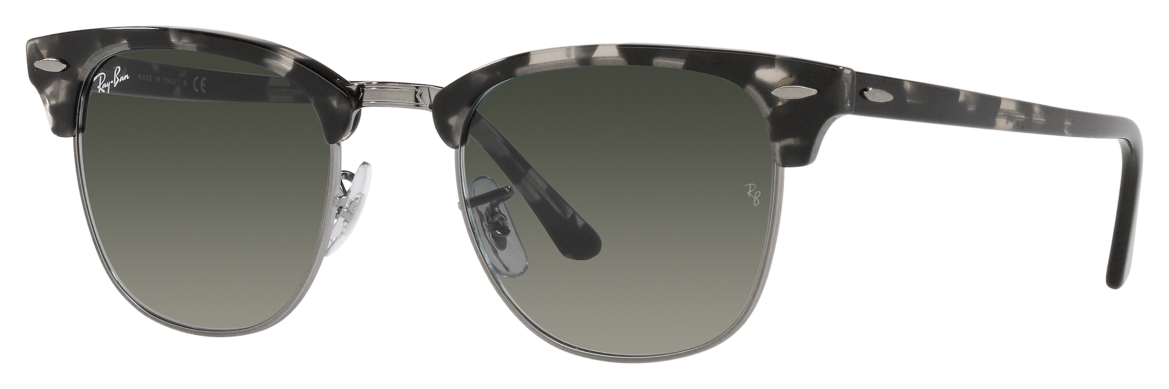 Image of Ray-Ban Clubmaster Fleck RB3016 Gradient Glass Sunglasses