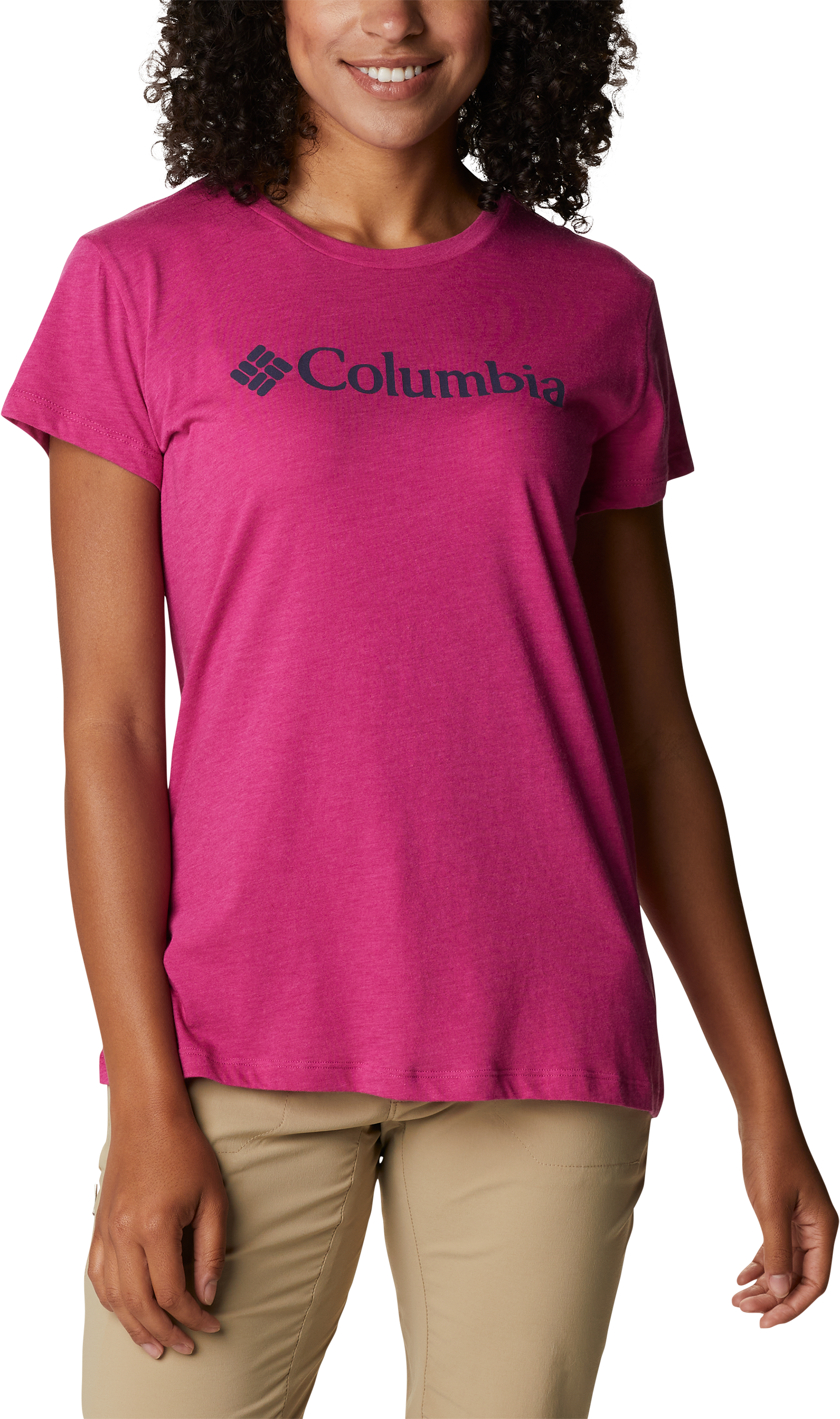 Columbia Trek Short-Sleeve Gem Graphic Tee for Ladies - Wild Fuchsia Heather/Gem - M product image