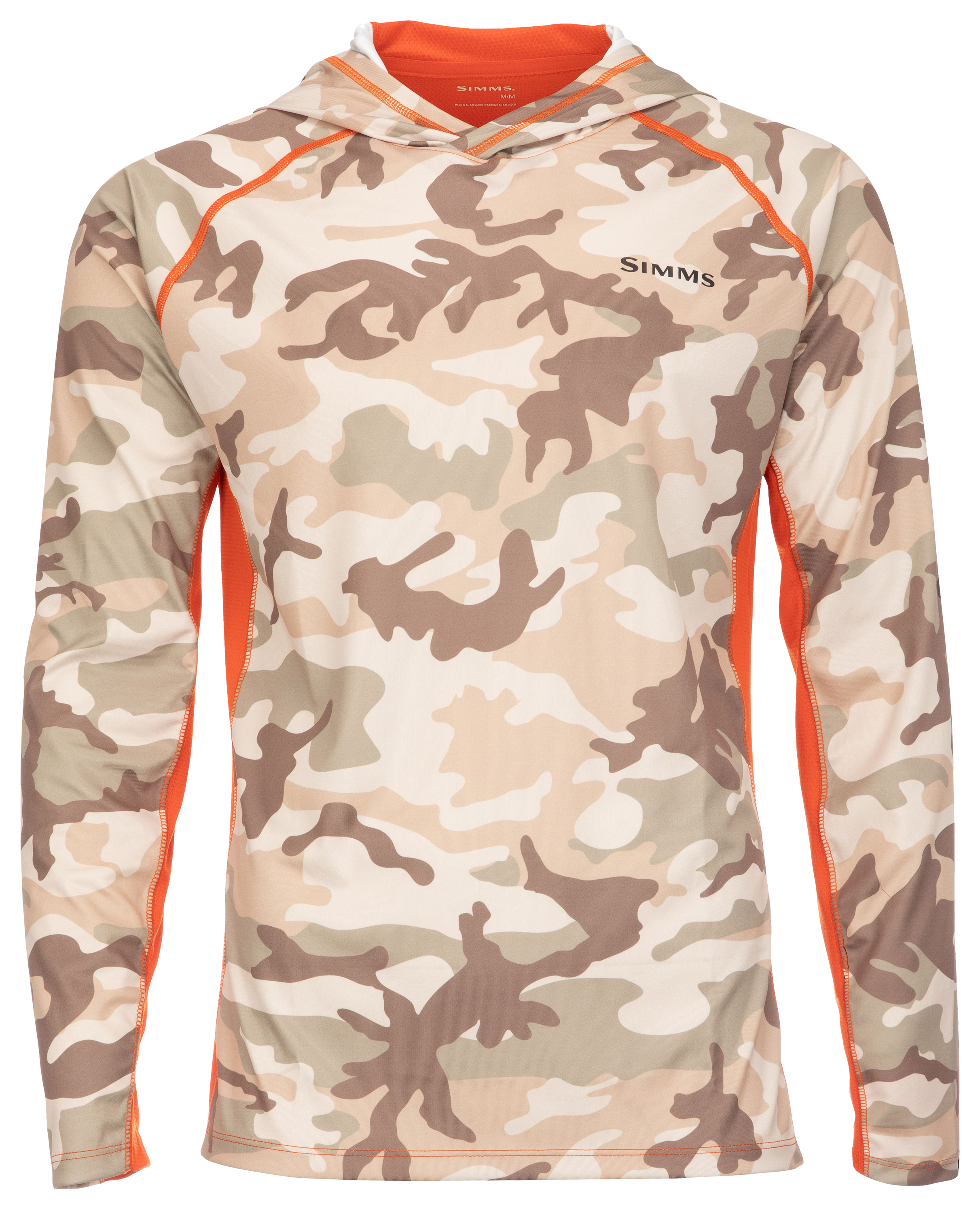 Simms SolarVent Long-Sleeve Hoodie for Men - Woodland Camo Sandbar - XL product image