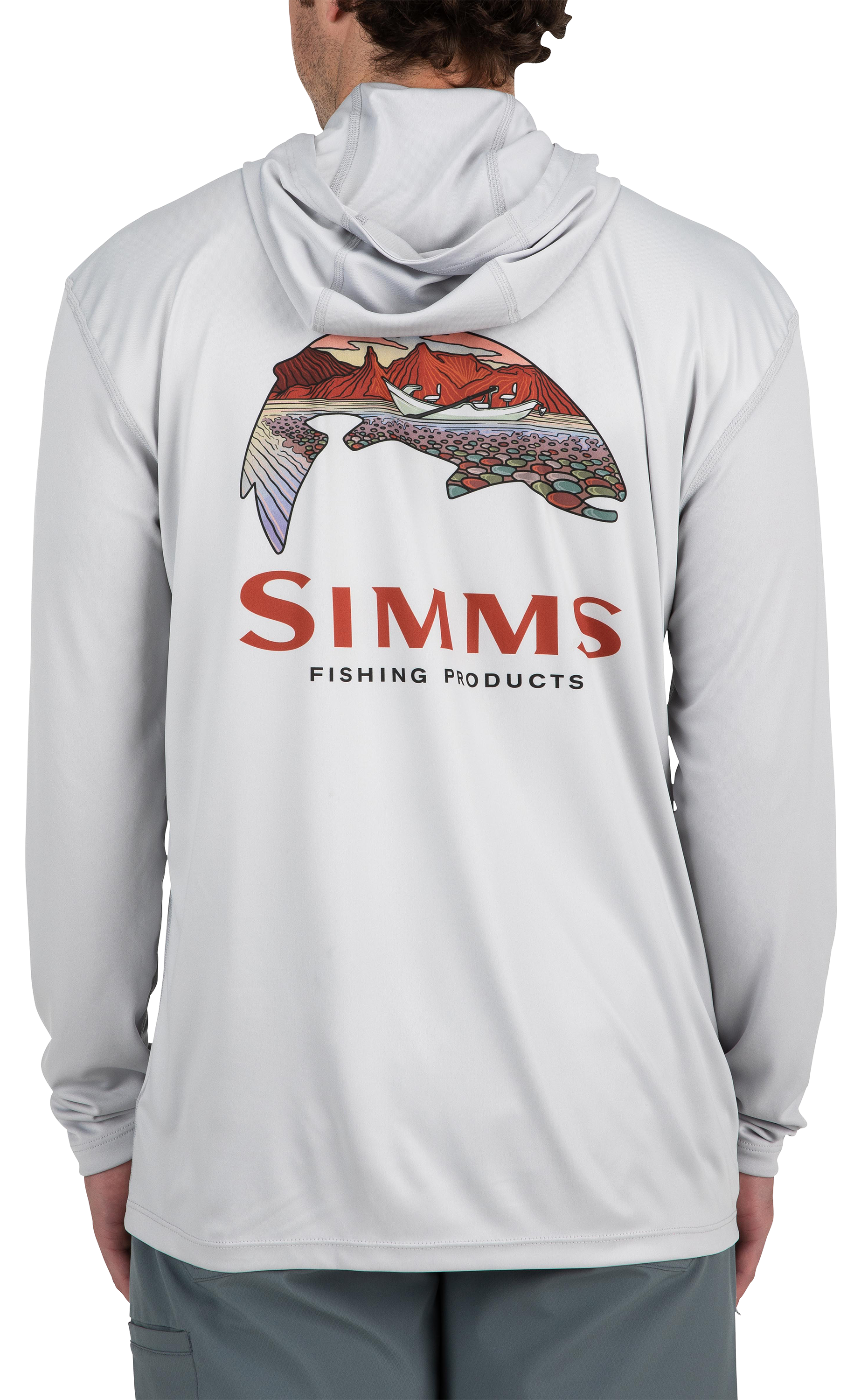 Image of Simms Trout Artist Series Tech Long-Sleeve Hoodie for Men