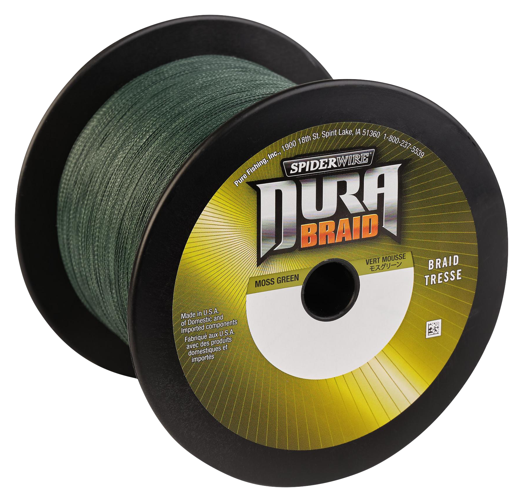 Image of SpiderWire Durabraid Fishing Line - 3000 yds. - 20 lb. - Moss Green