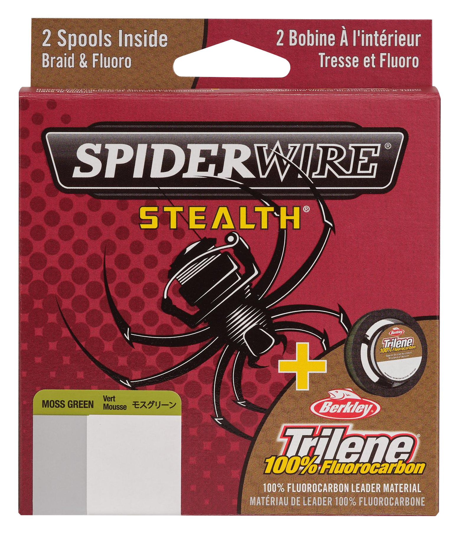 Spiderwire Stealth/Berkley Trilene 100% Fluorocarbon Dual Spool Pack