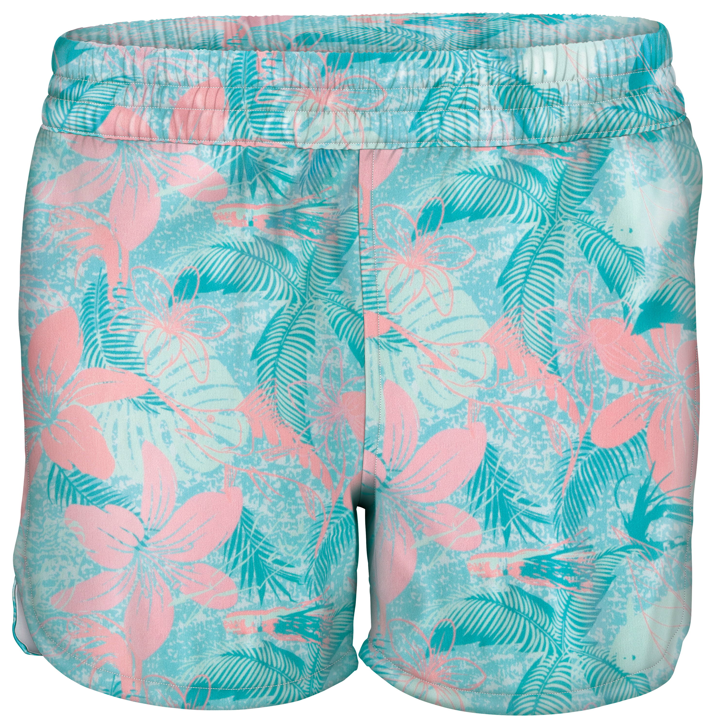 World Wide Sportsman Charter Pull-On Shorts for Girls - Tropical Fish - S
