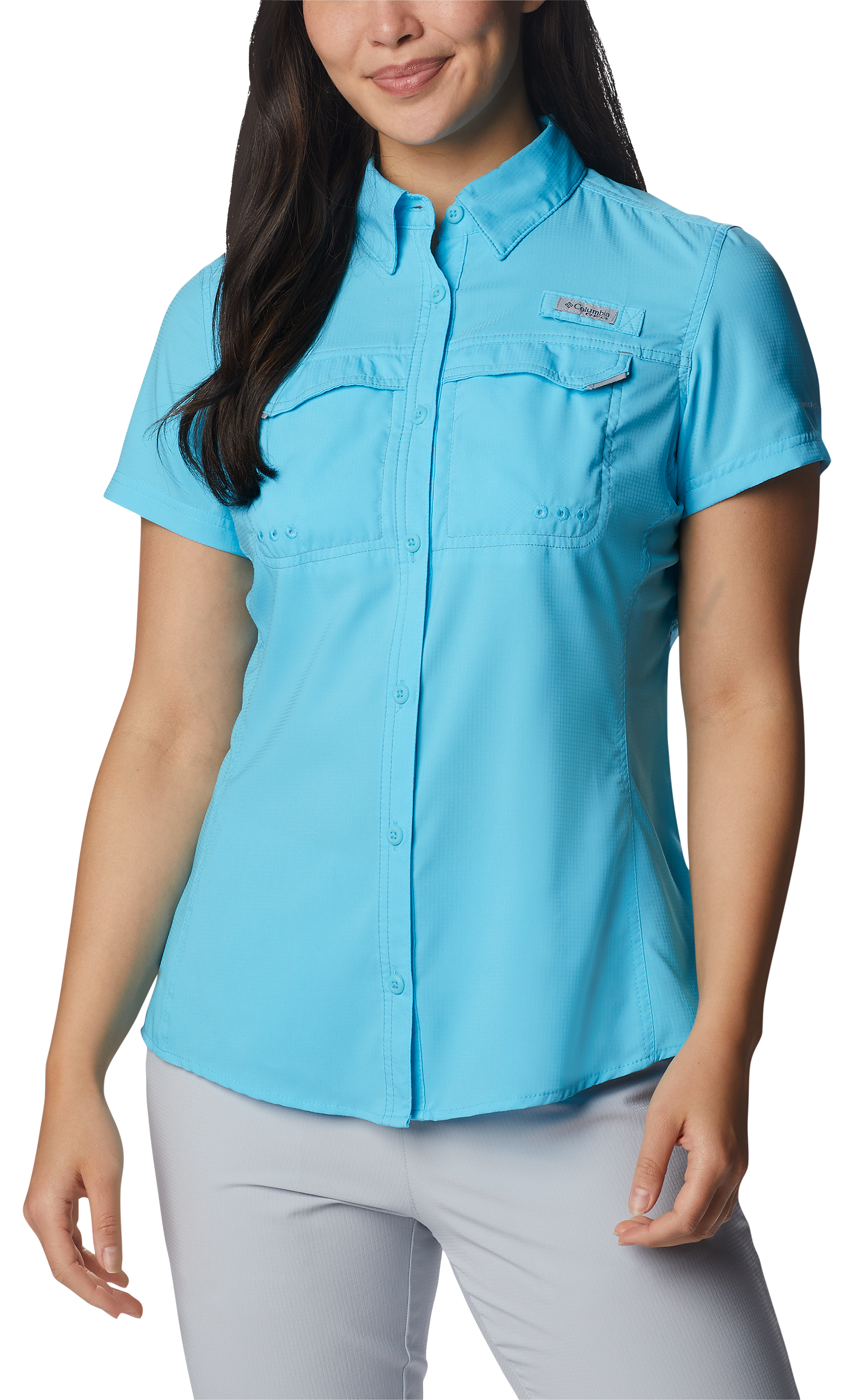 Columbia PFG Lo Drag Button-Down Short-Sleeve Shirt for Ladies - Atoll - M product image